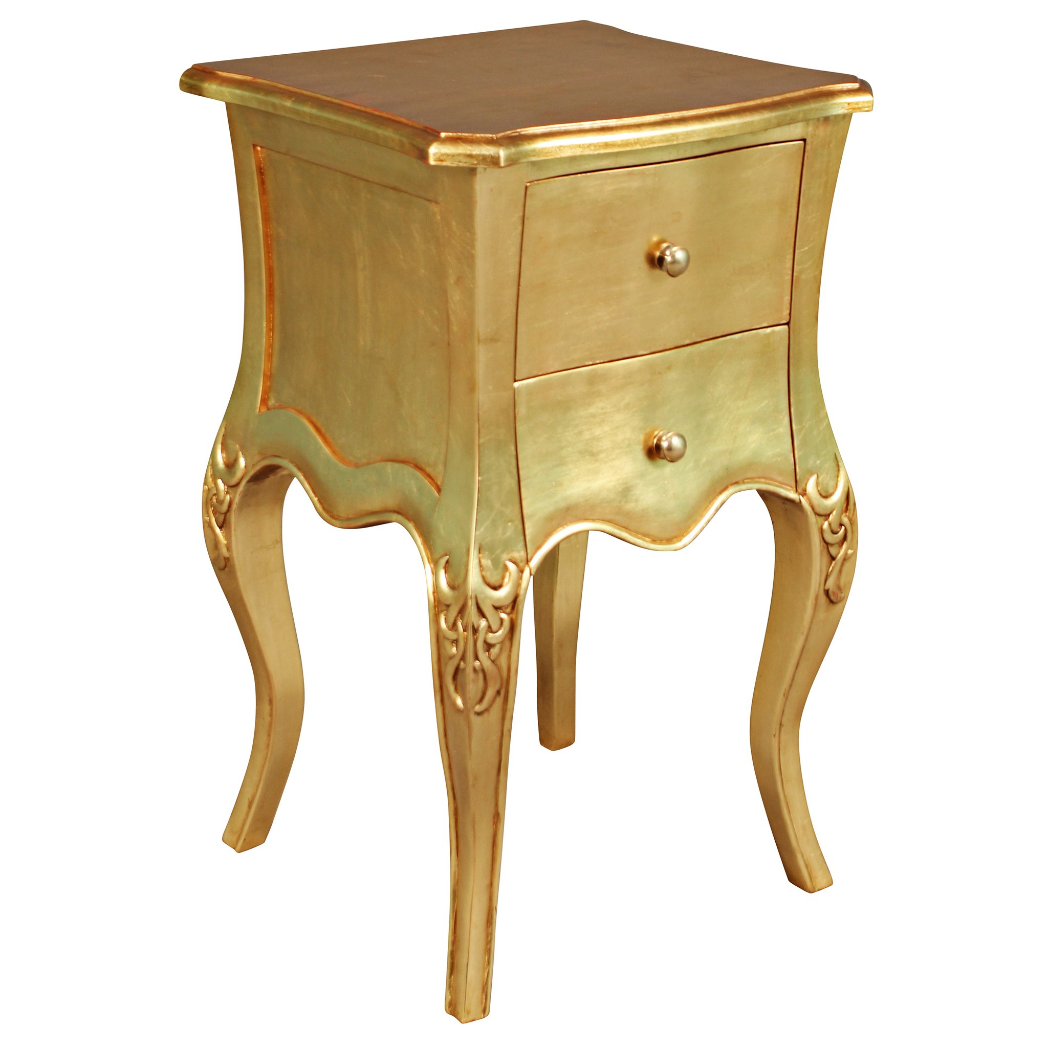 Toscano - Hayworth Gilded Side Table in Mahogany