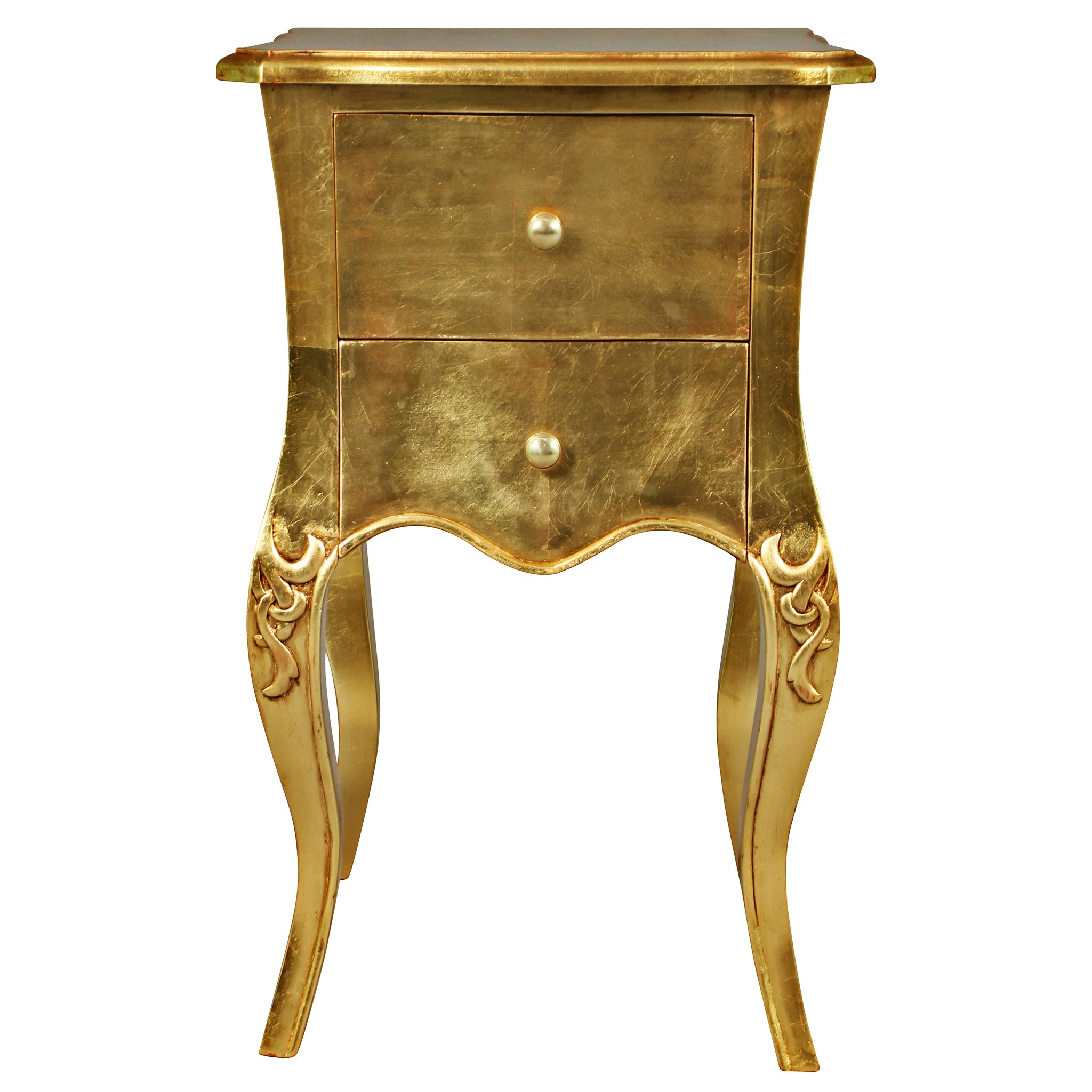 Toscano - Hayworth Gilded Side Table in Mahogany