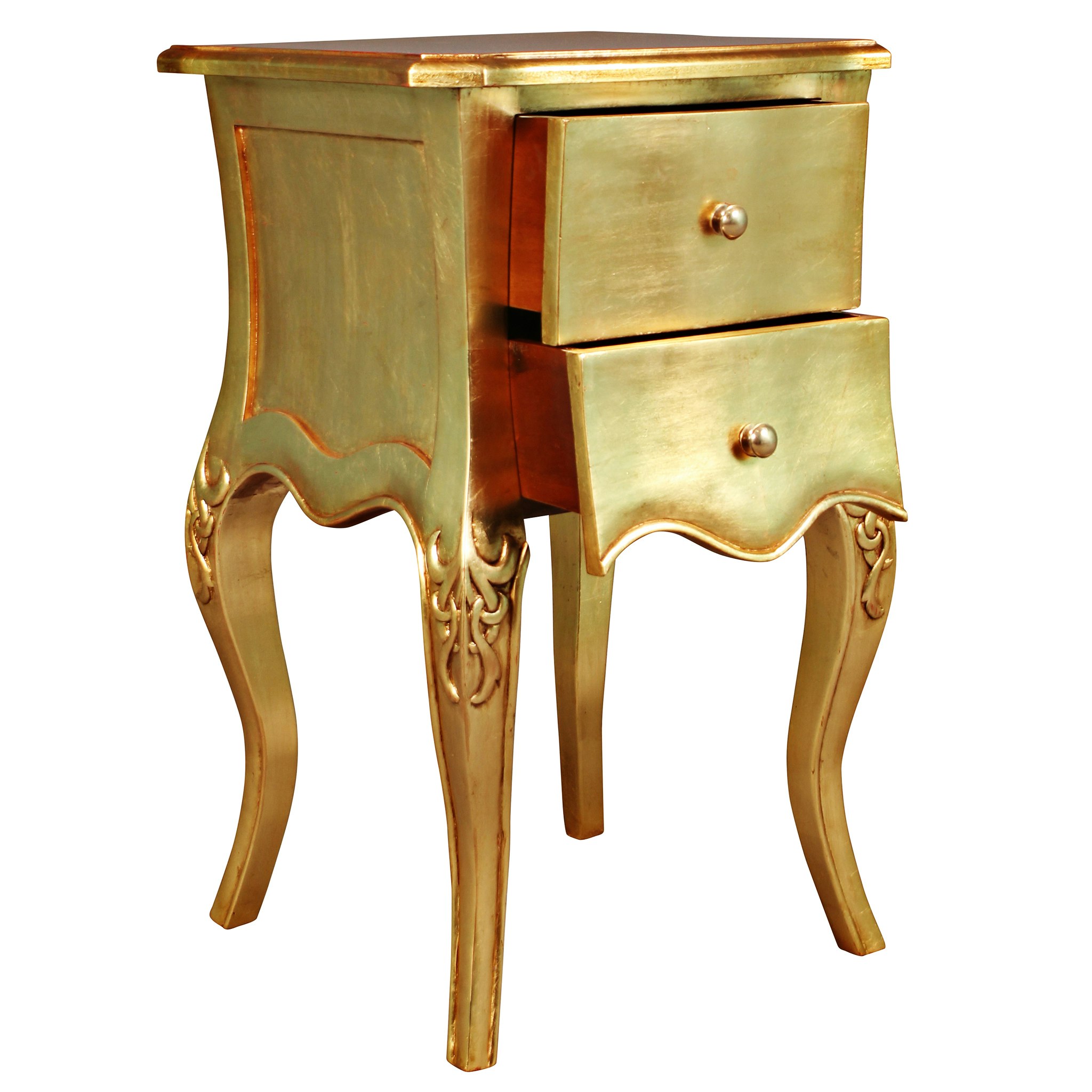 Toscano - Hayworth Gilded Side Table in Mahogany