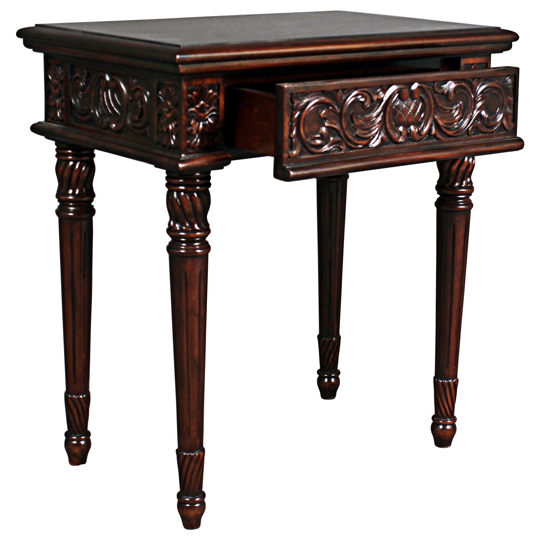 Toscano - Dartmoor Manor Side Table in Mahogany