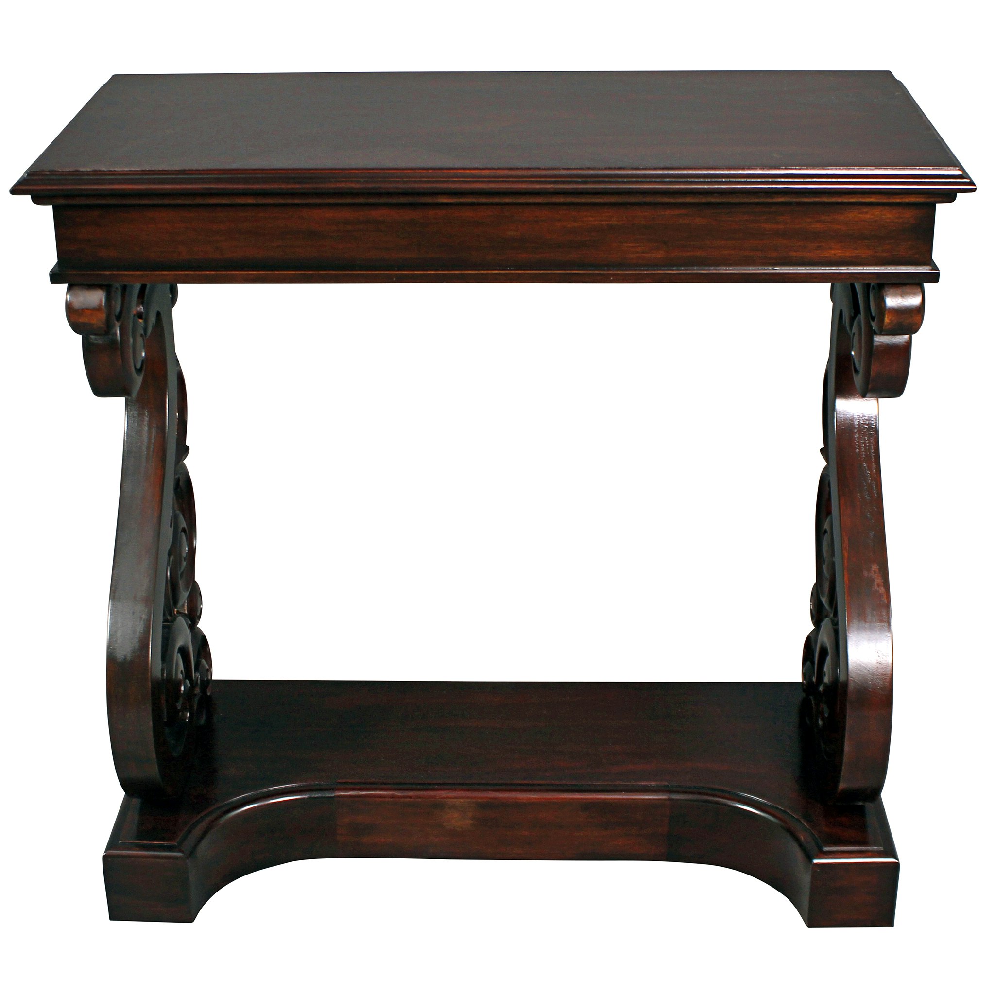 Toscano - Mucha Console Table in Walnut, Mahogany