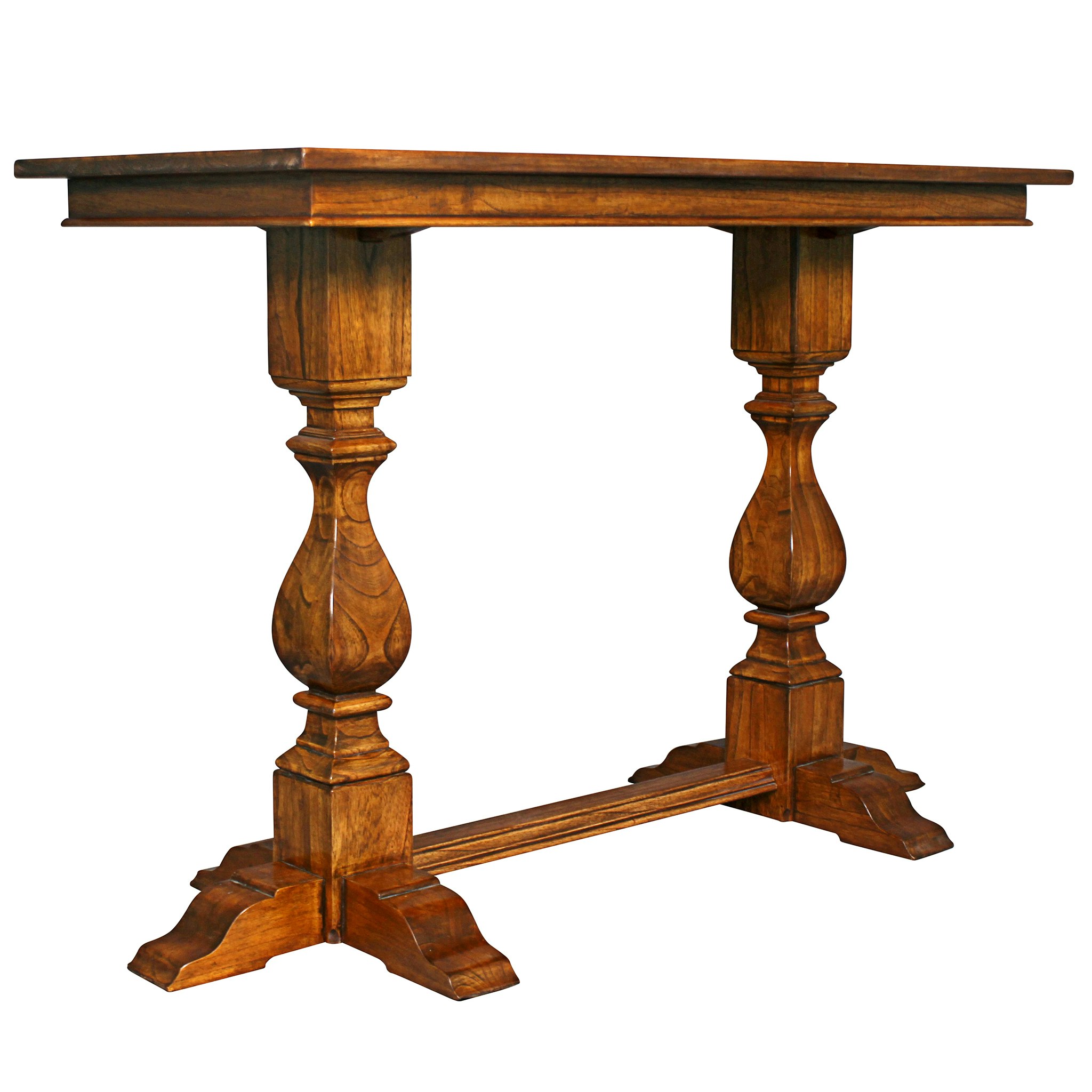 Toscano - Merseyside Pub Pedestal Console Table in Oak, Hardwood