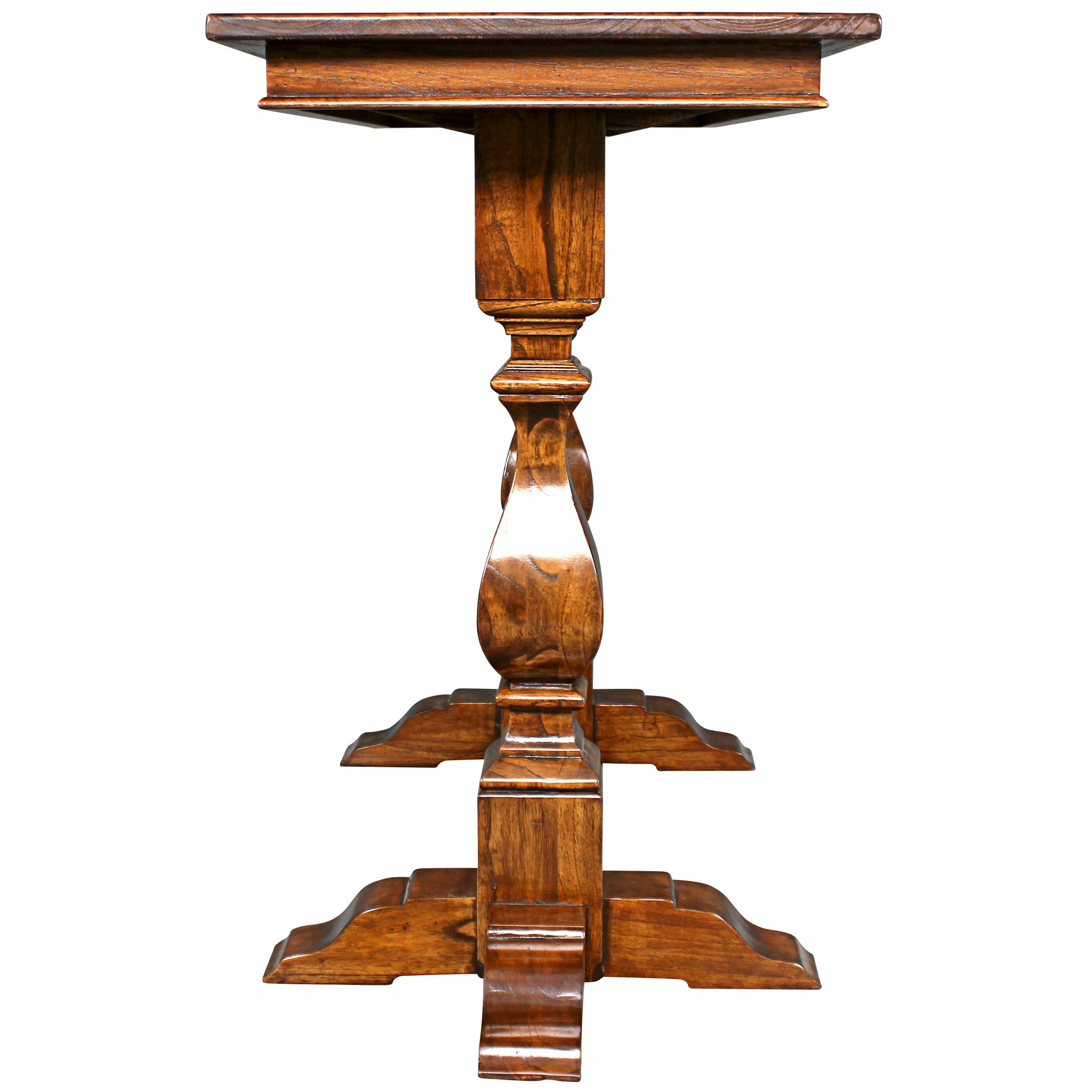 Toscano - Merseyside Pub Pedestal Console Table in Oak, Hardwood