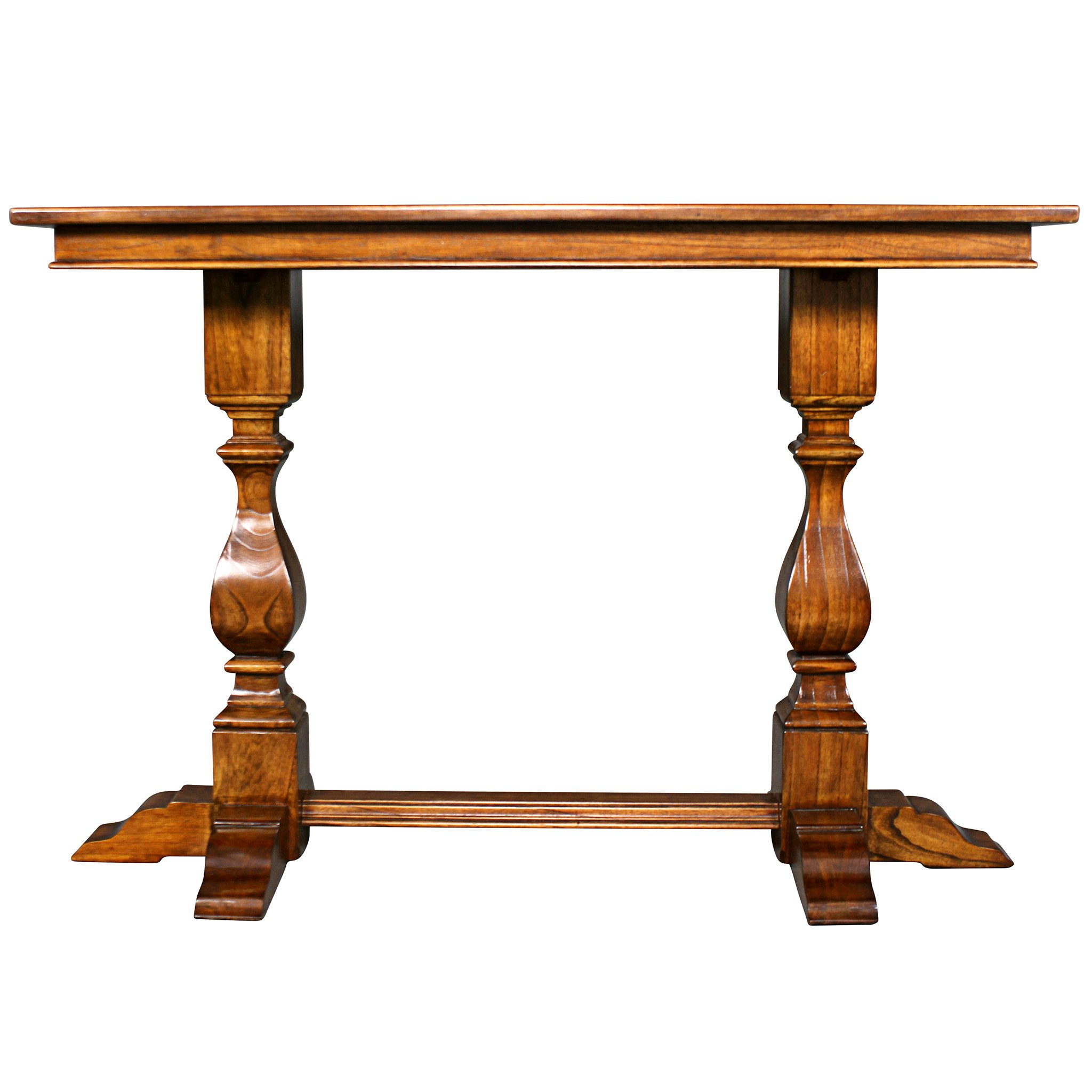 Toscano - Merseyside Pub Pedestal Console Table in Oak, Hardwood