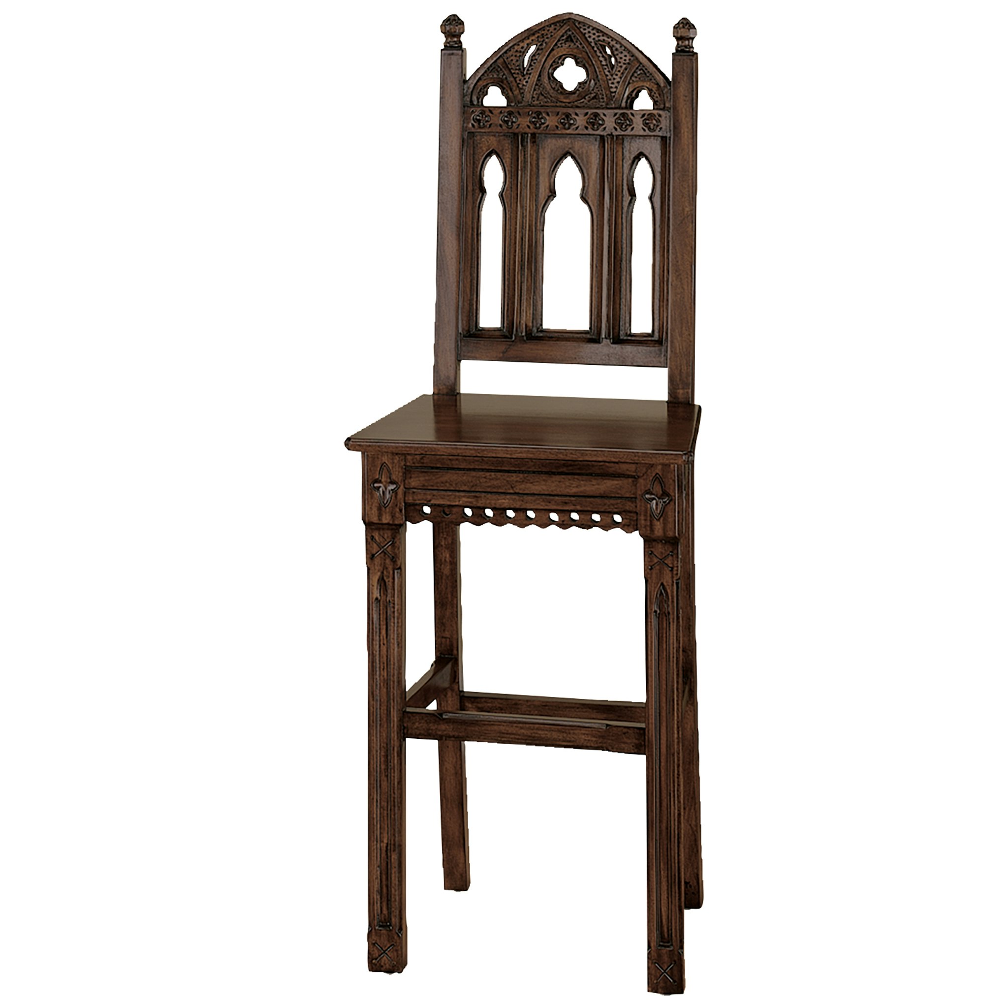 Toscano - Sudbury Gothic Hardwood Bar Stool