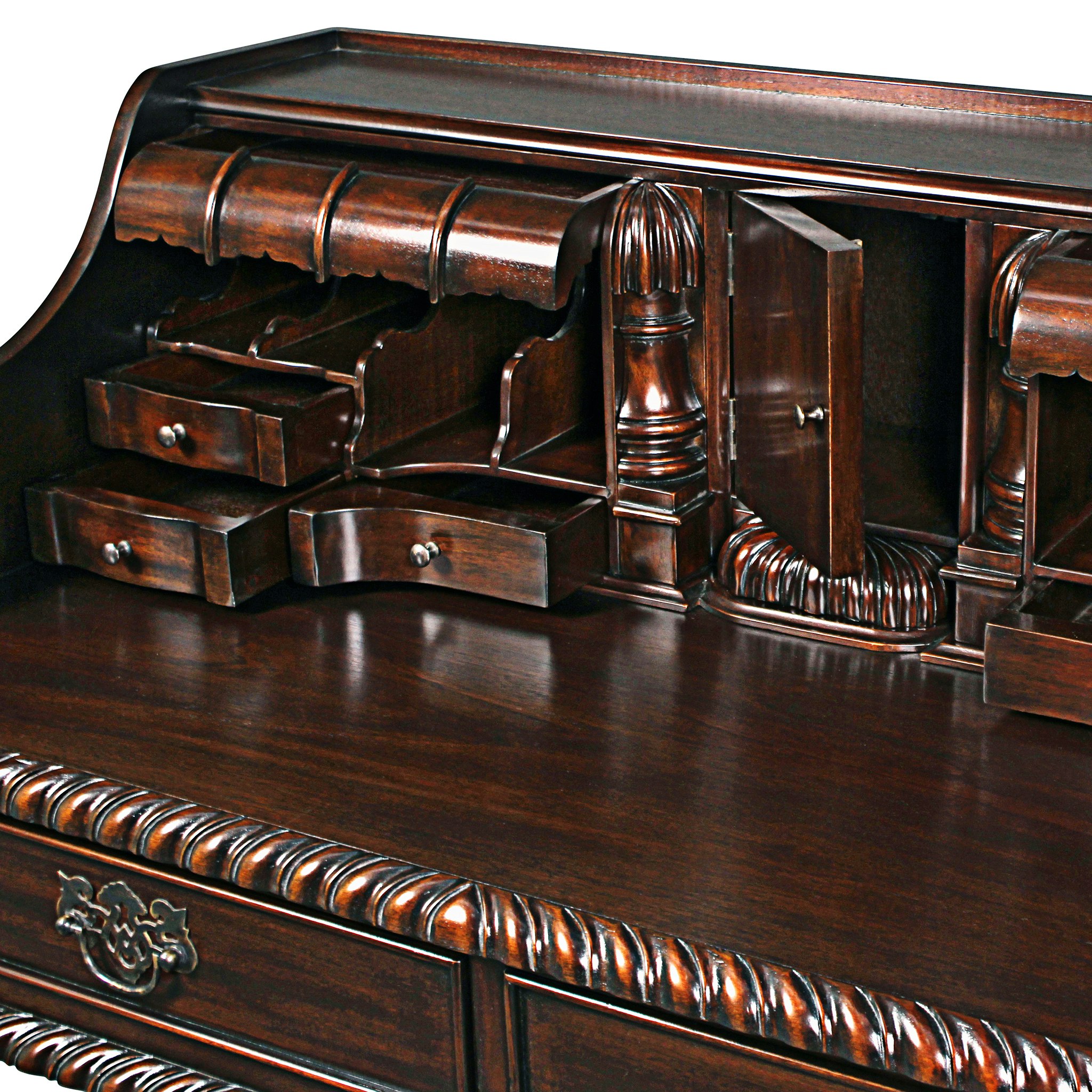 Toscano - Le Escritoire Secretary Desk in Cherry, Mahogany