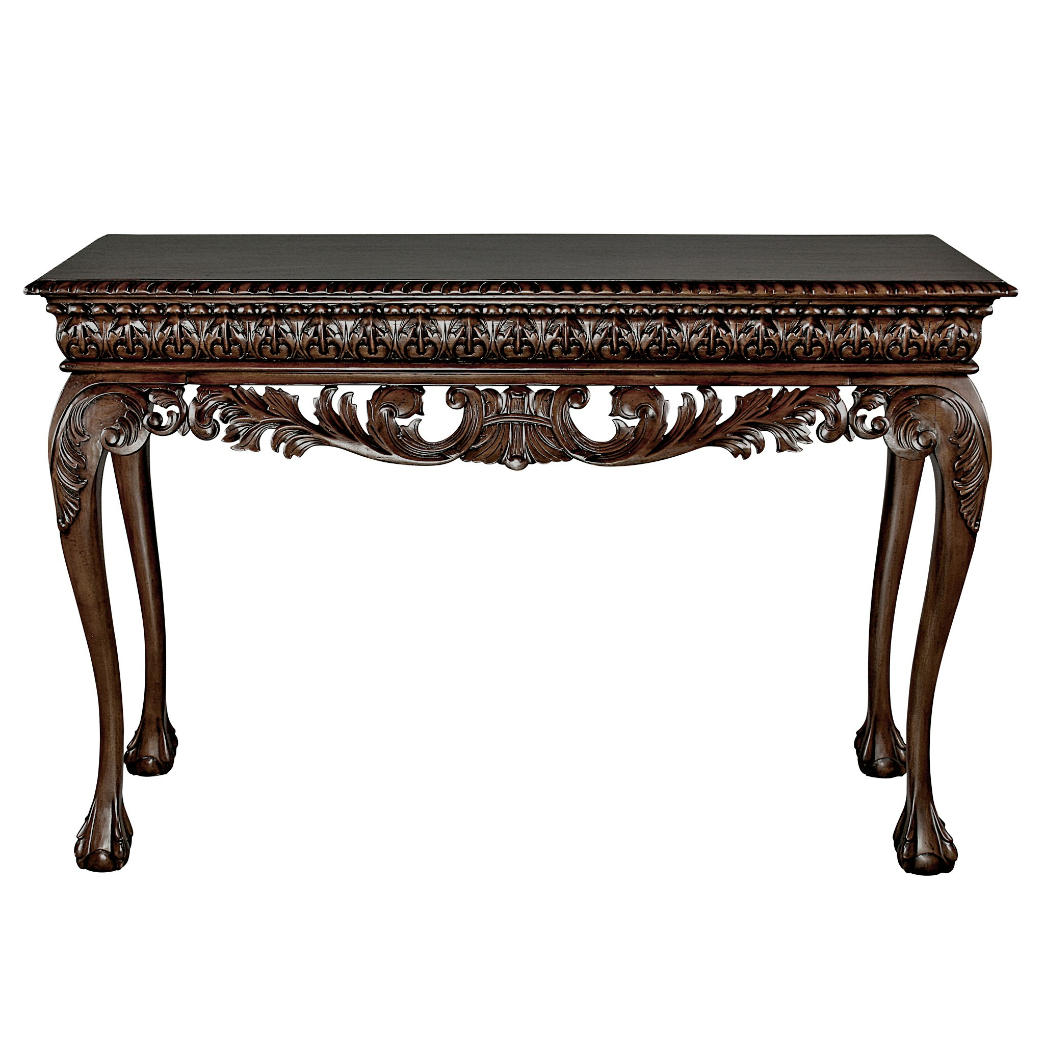 Toscano - Le Monde Palace Console Table in Cherry, Mahogany