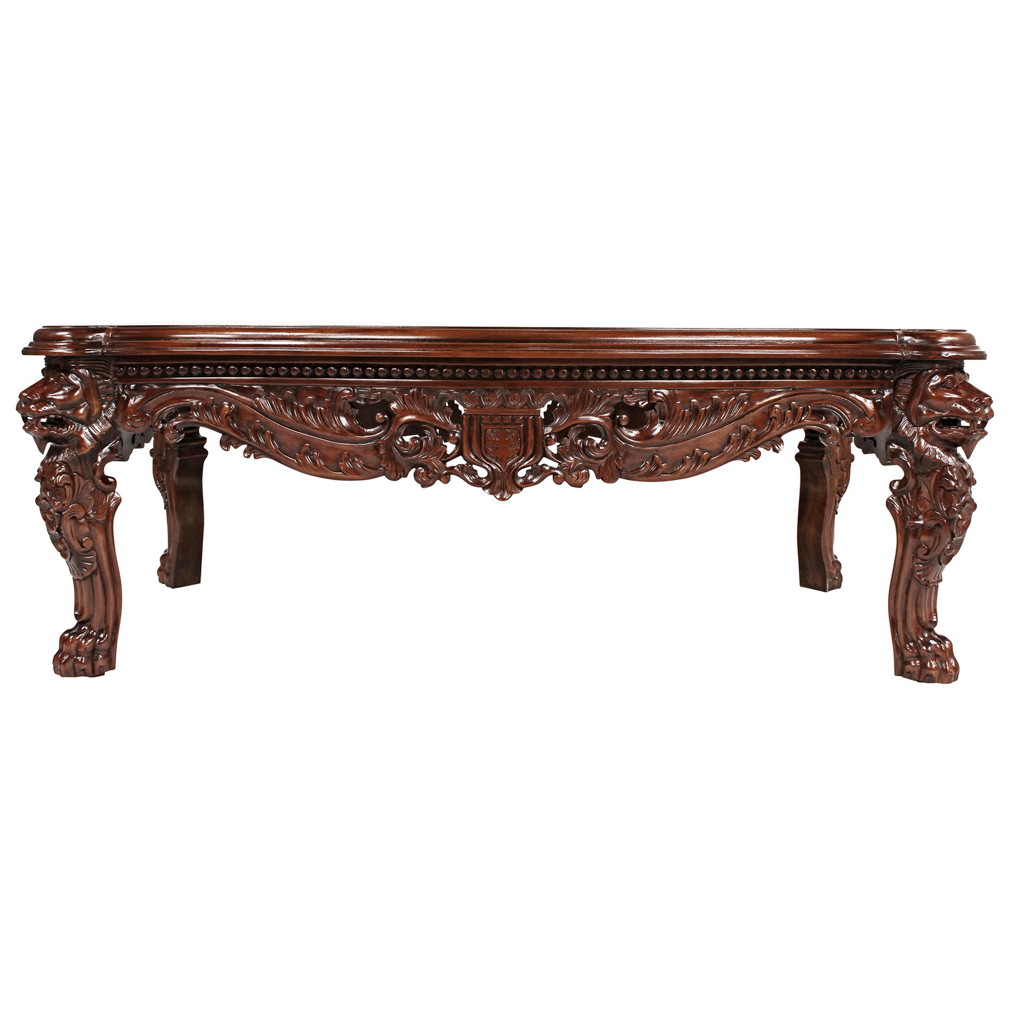 Toscano - The Lord Raffles Grand Hall Coffee Table in Walnut, Mahogany