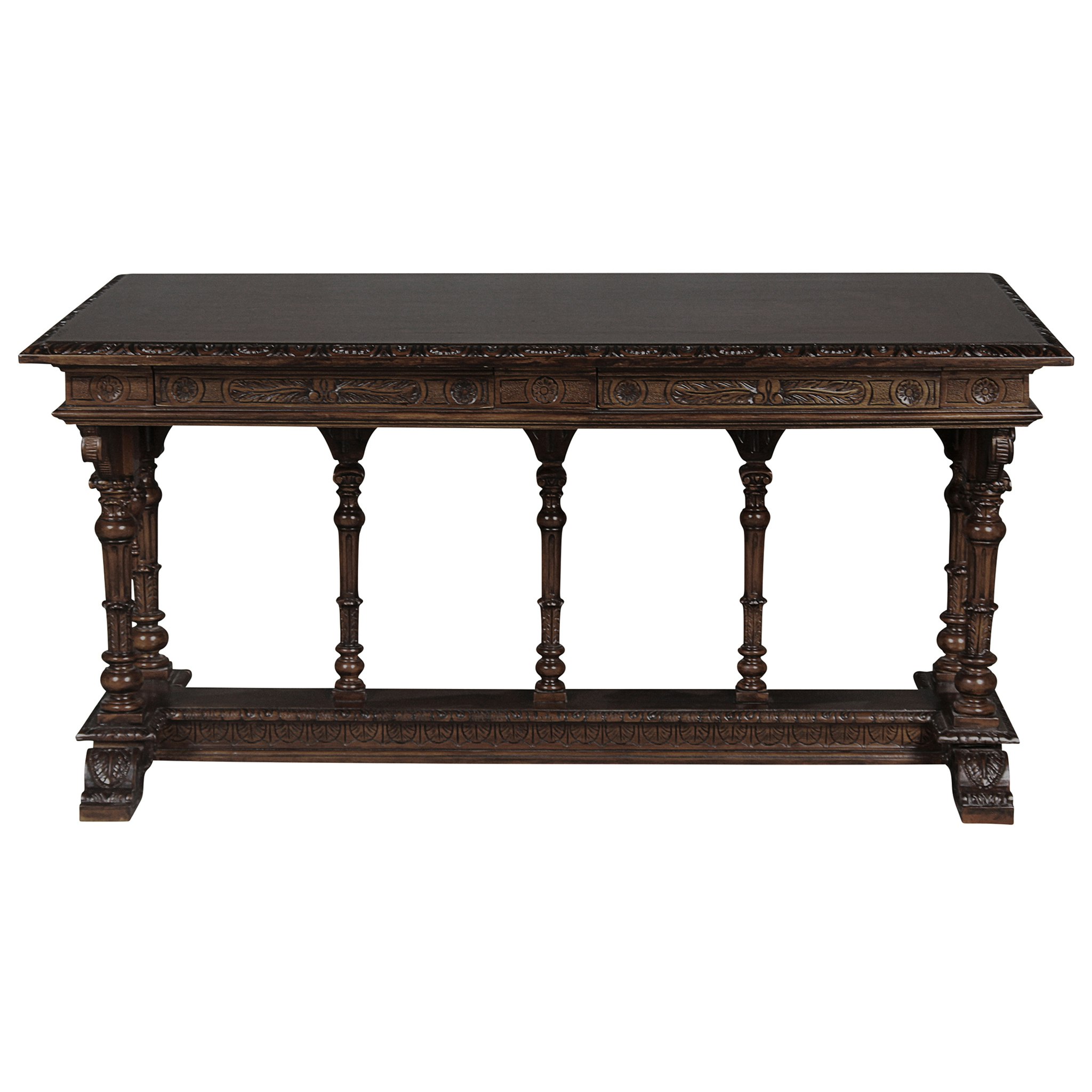 Toscano - Chateau Chambord Desk Table in Cherry, Mahogany