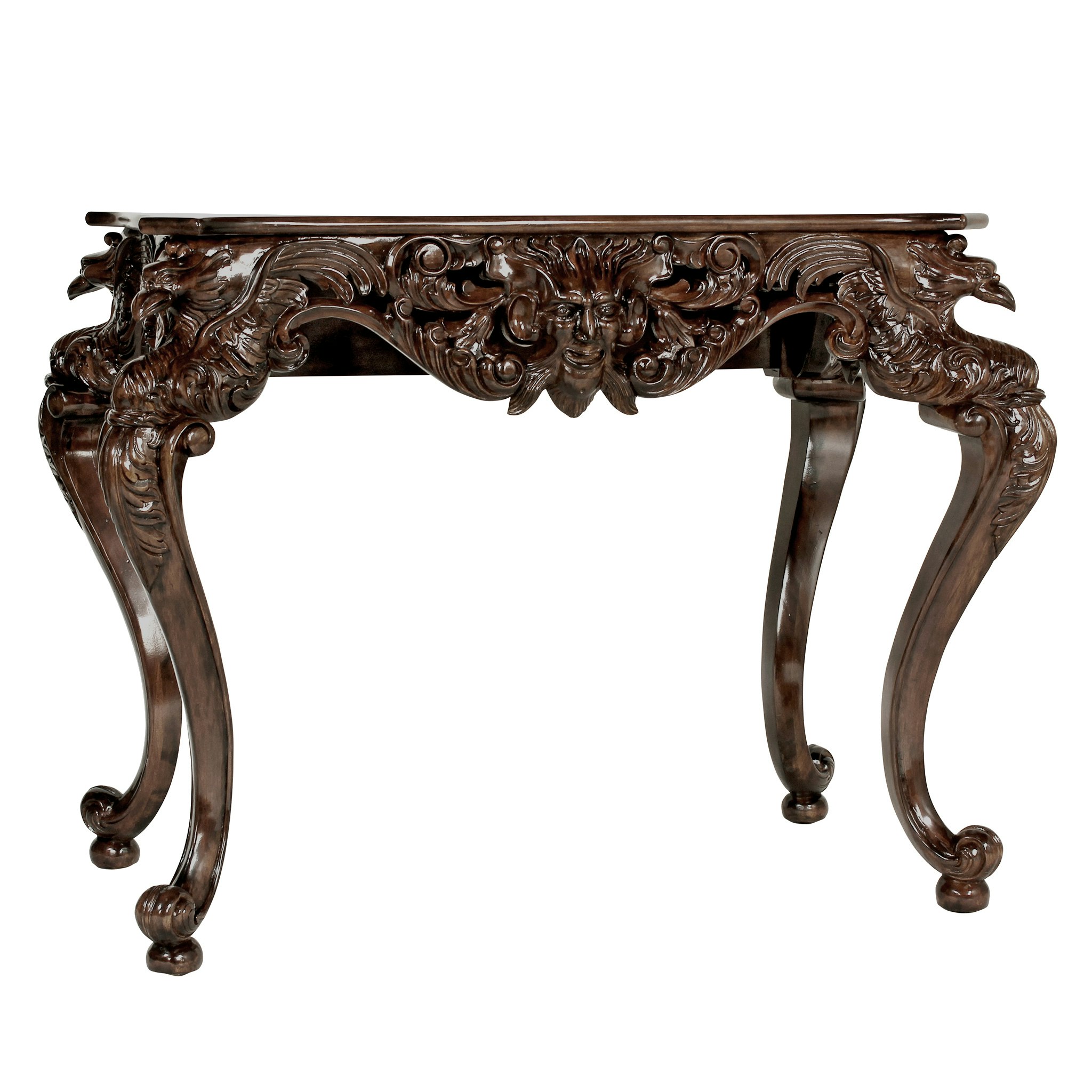 Toscano - King Frederic Console Table in Cherry, Mahogany