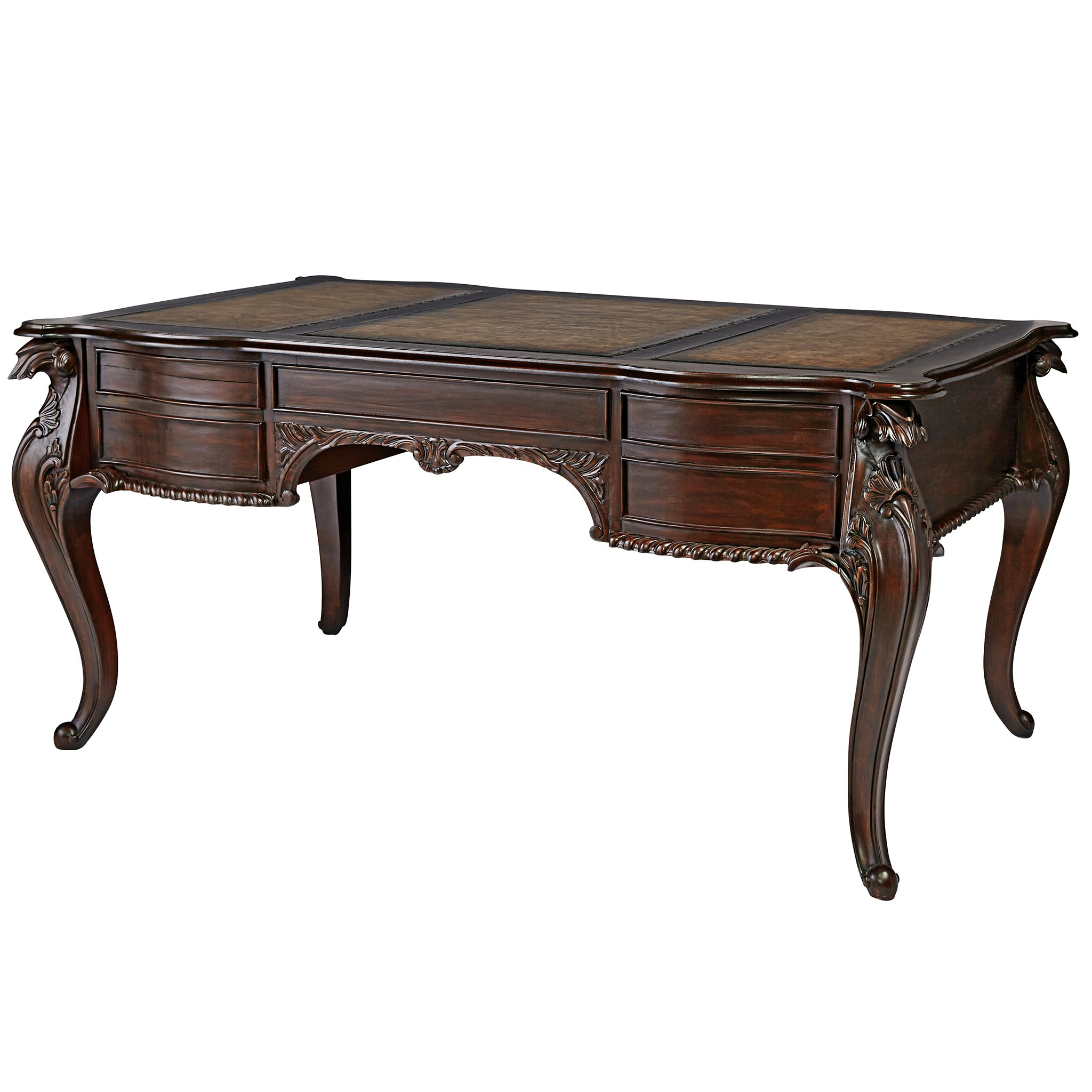 Toscano - Clemenceau Partners Writing Desk in Cherry, Mahogany