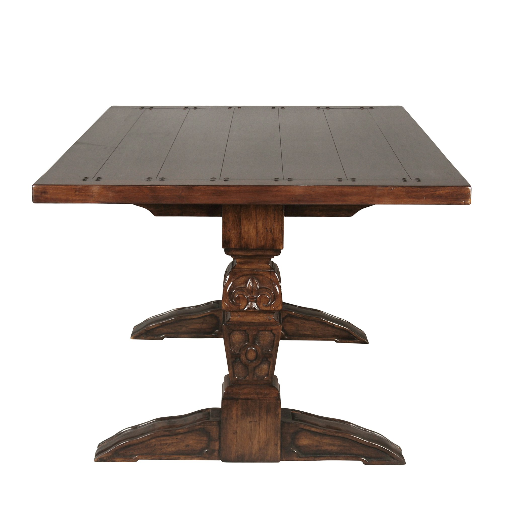 Toscano - English Gothic Refectory High Table in Walnut, Mahogany