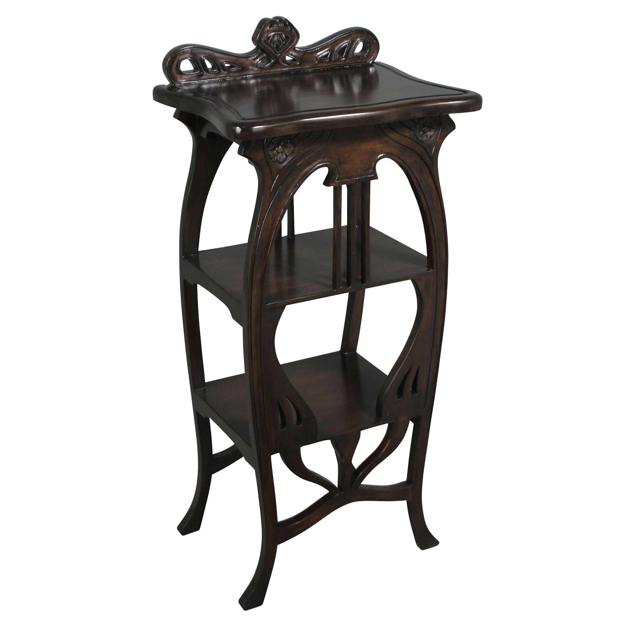 Toscano - Galle Art Nouveau Harp Side Table in Mahogany