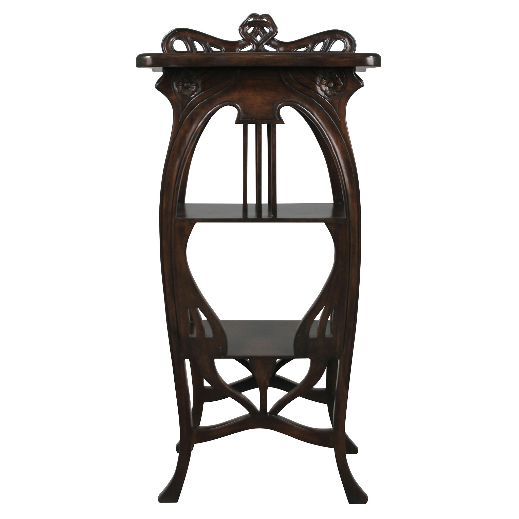 Toscano - Galle Art Nouveau Harp Side Table in Mahogany