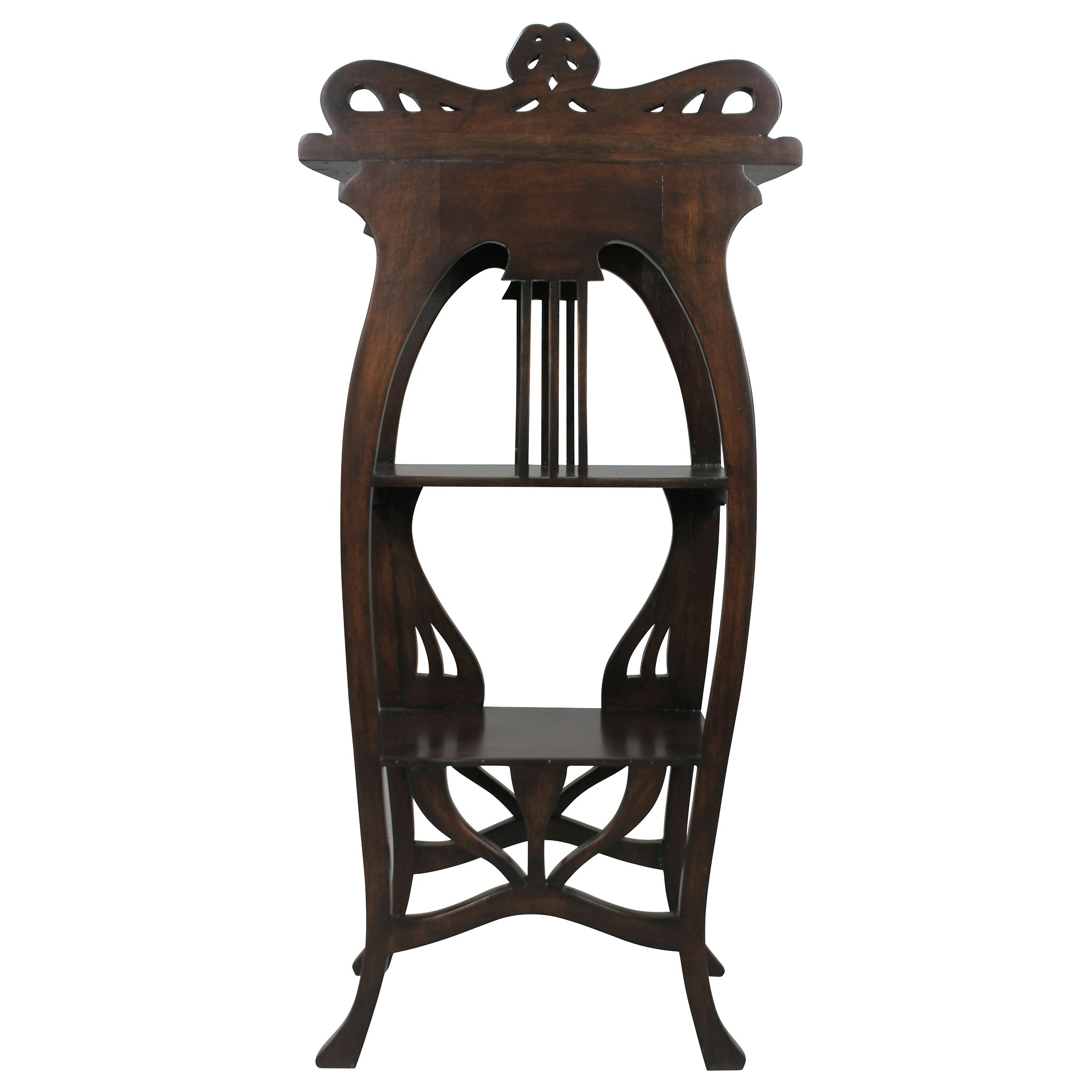 Toscano - Galle Art Nouveau Harp Side Table in Mahogany