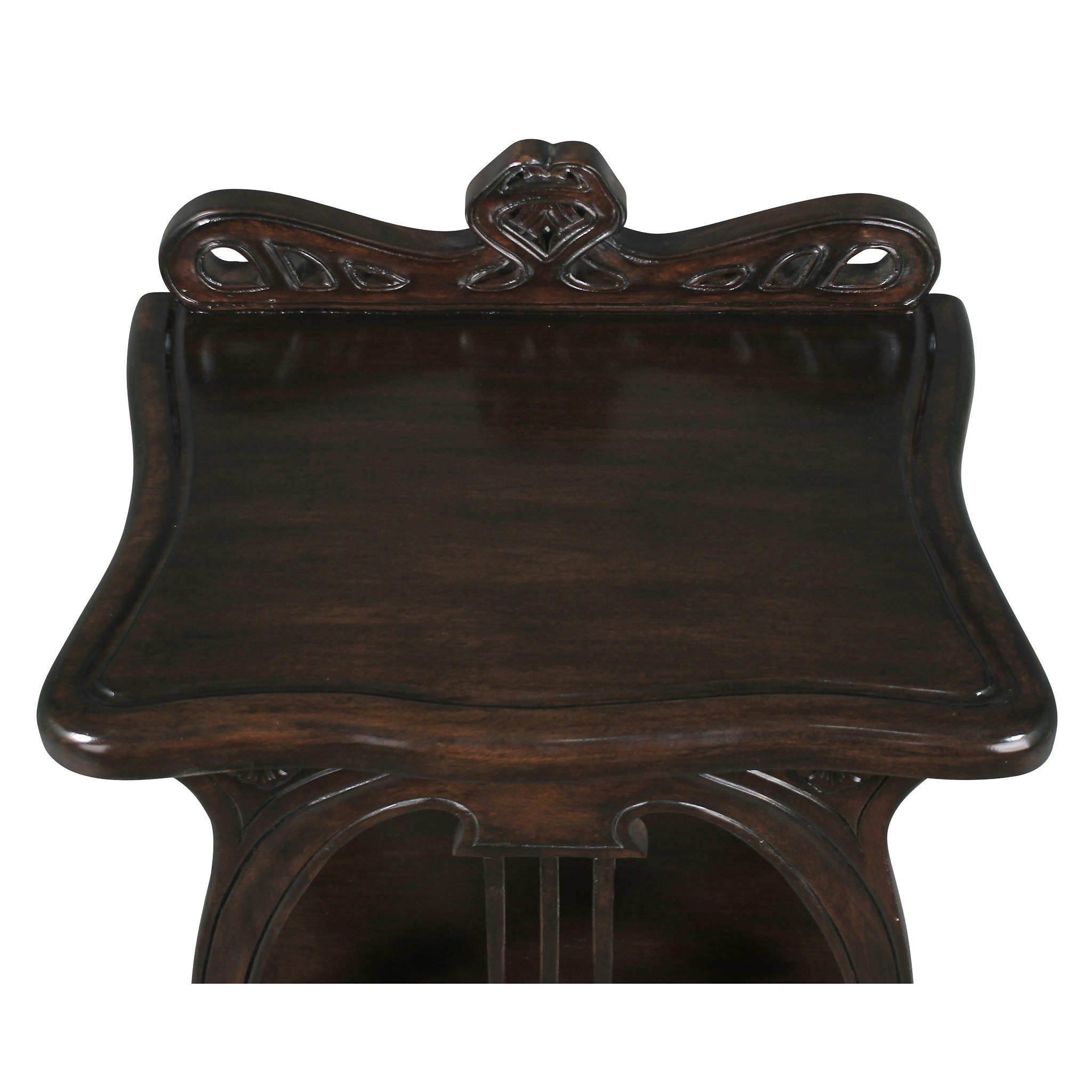 Toscano - Galle Art Nouveau Harp Side Table in Mahogany