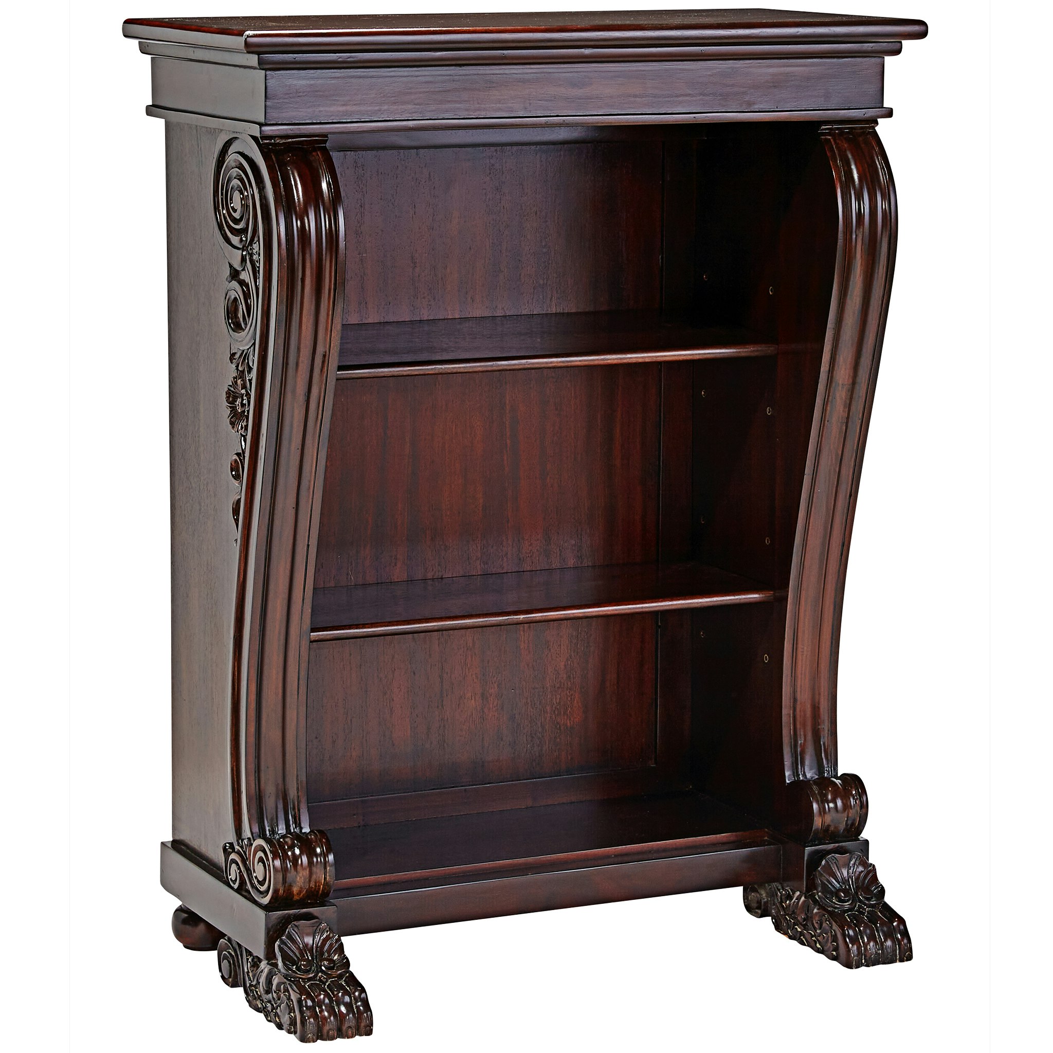 Toscano - George IV 3-Shelf Bookcase in Cherry, Mahogany