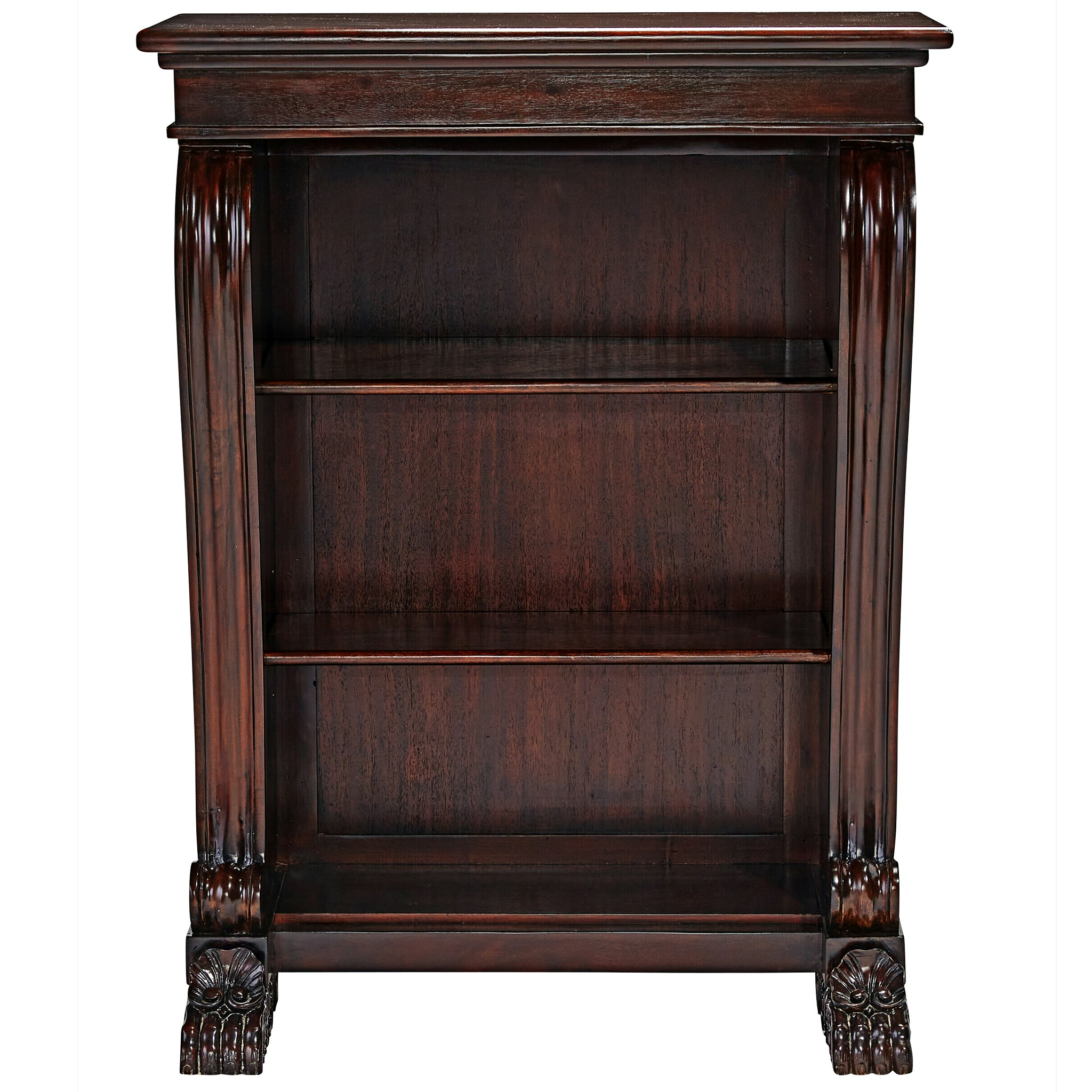 Toscano - George IV 3-Shelf Bookcase in Cherry, Mahogany