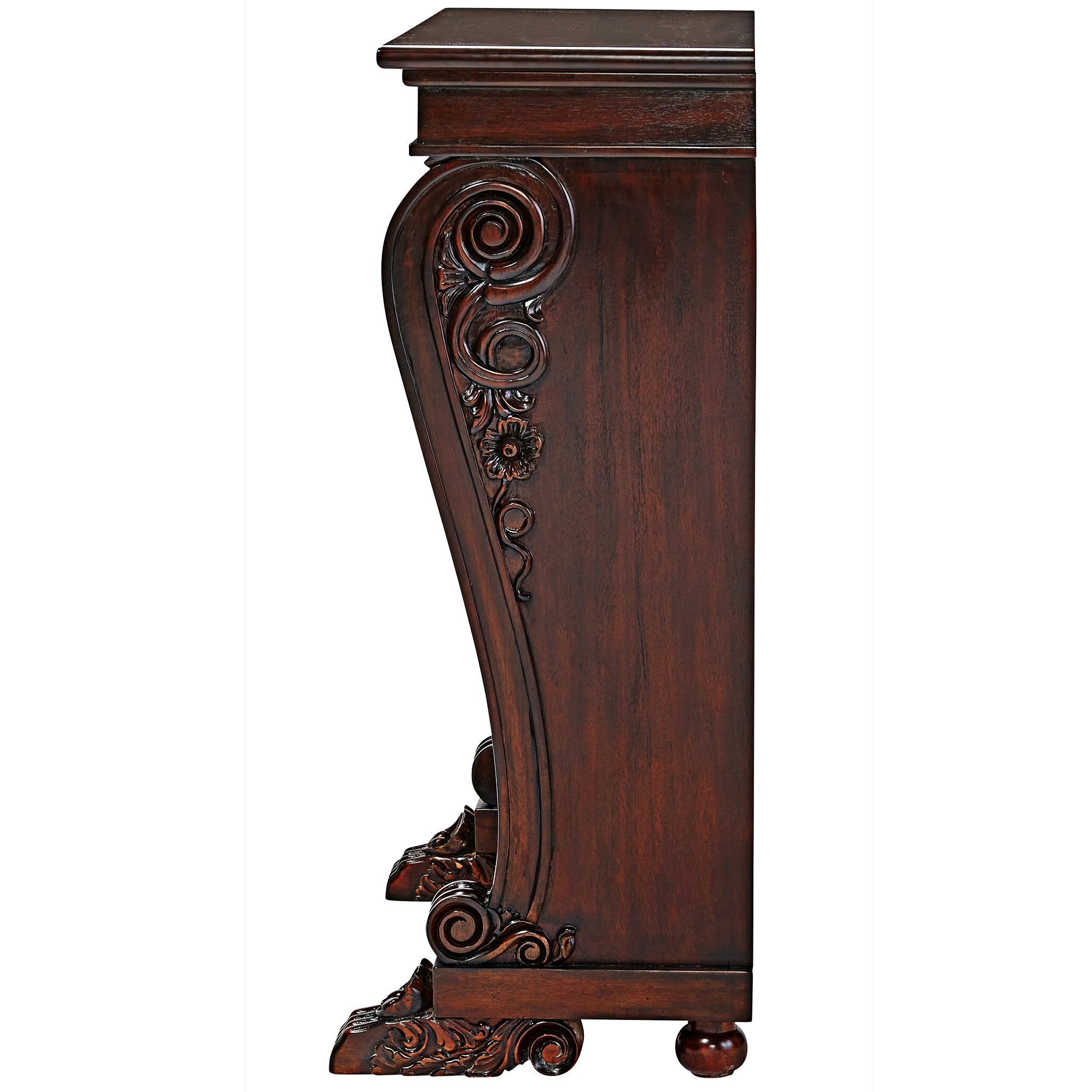 Toscano - George IV 3-Shelf Bookcase in Cherry, Mahogany