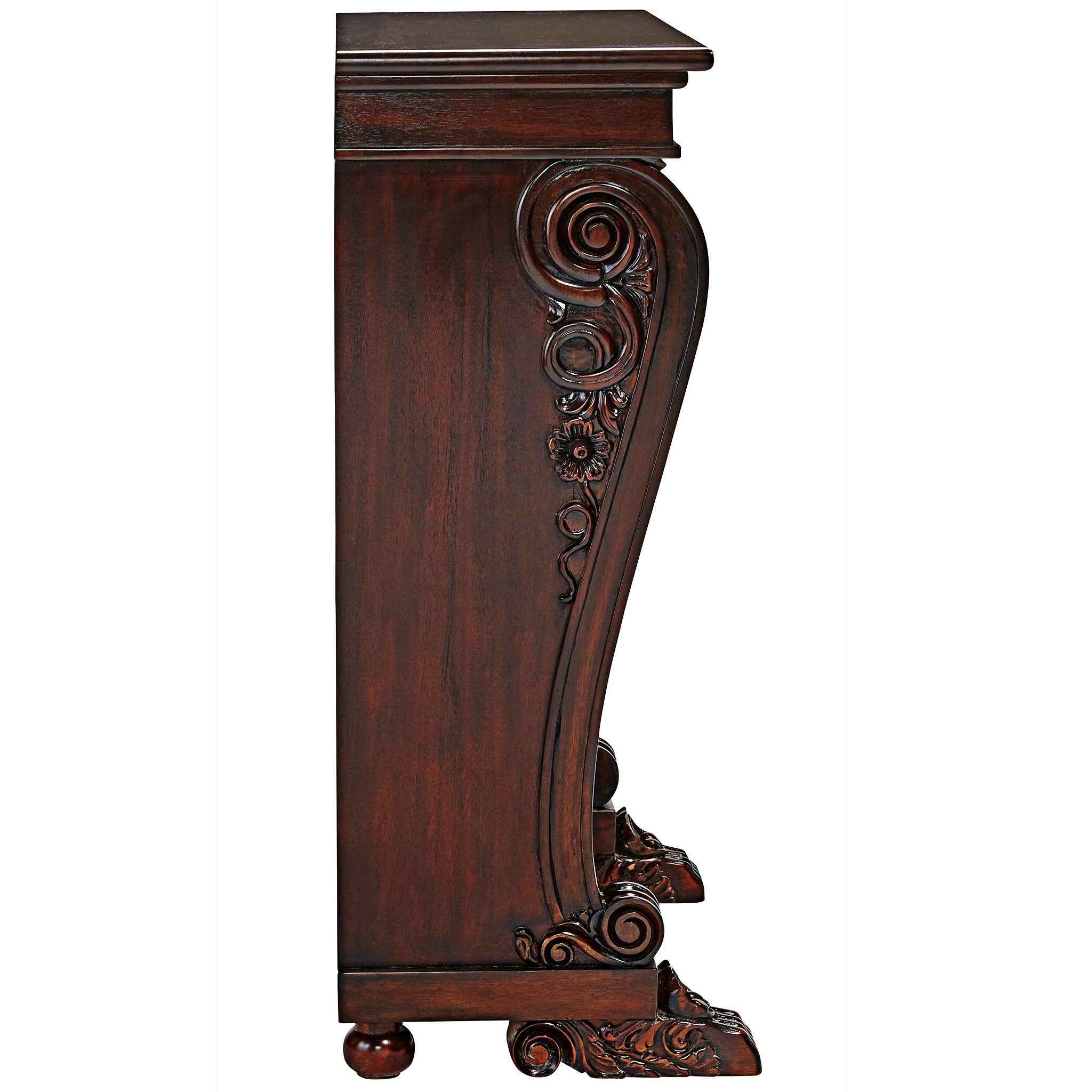 Toscano - George IV 3-Shelf Bookcase in Cherry, Mahogany