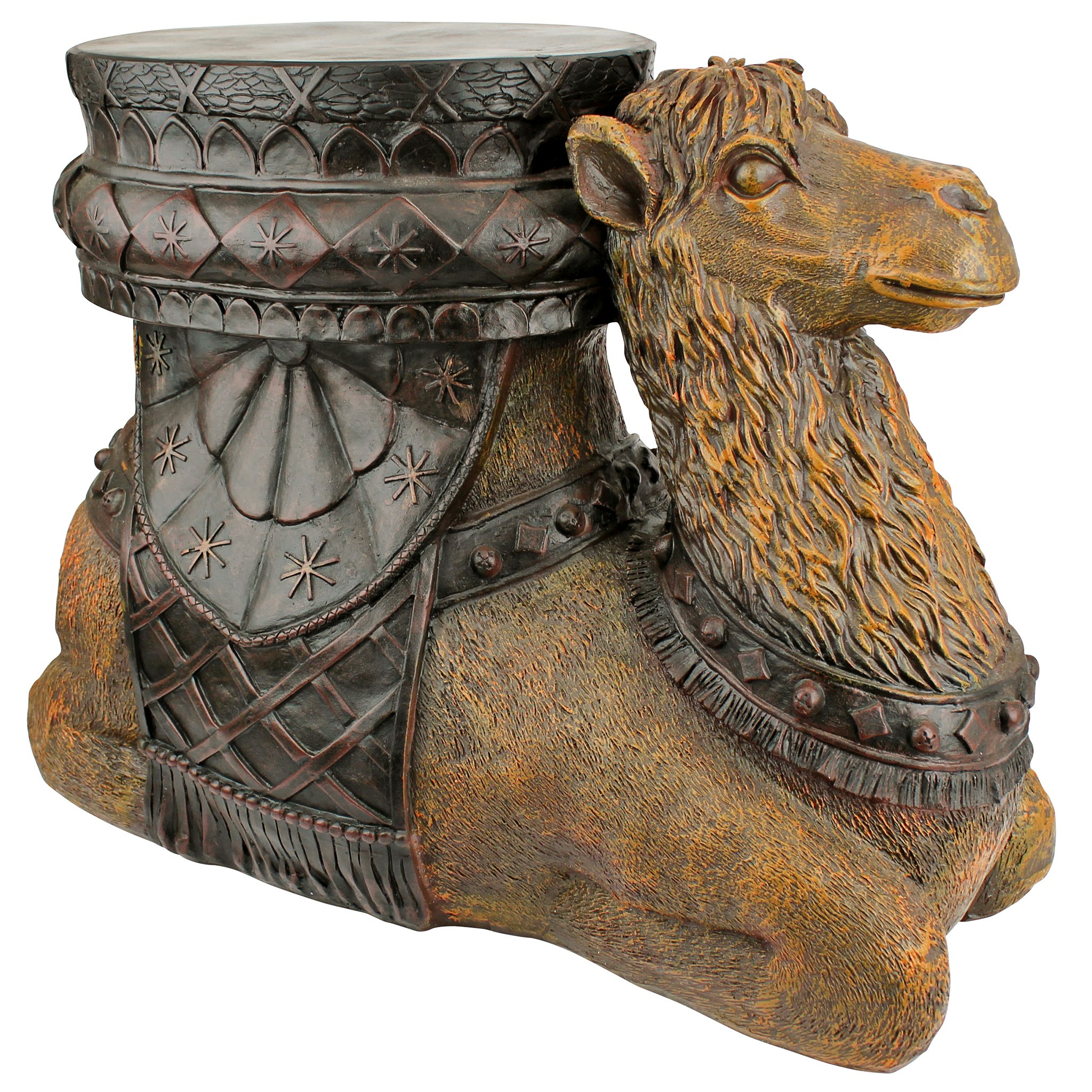 Toscano - The Kasbah Camel Sculptural Side Table in Designer Resin