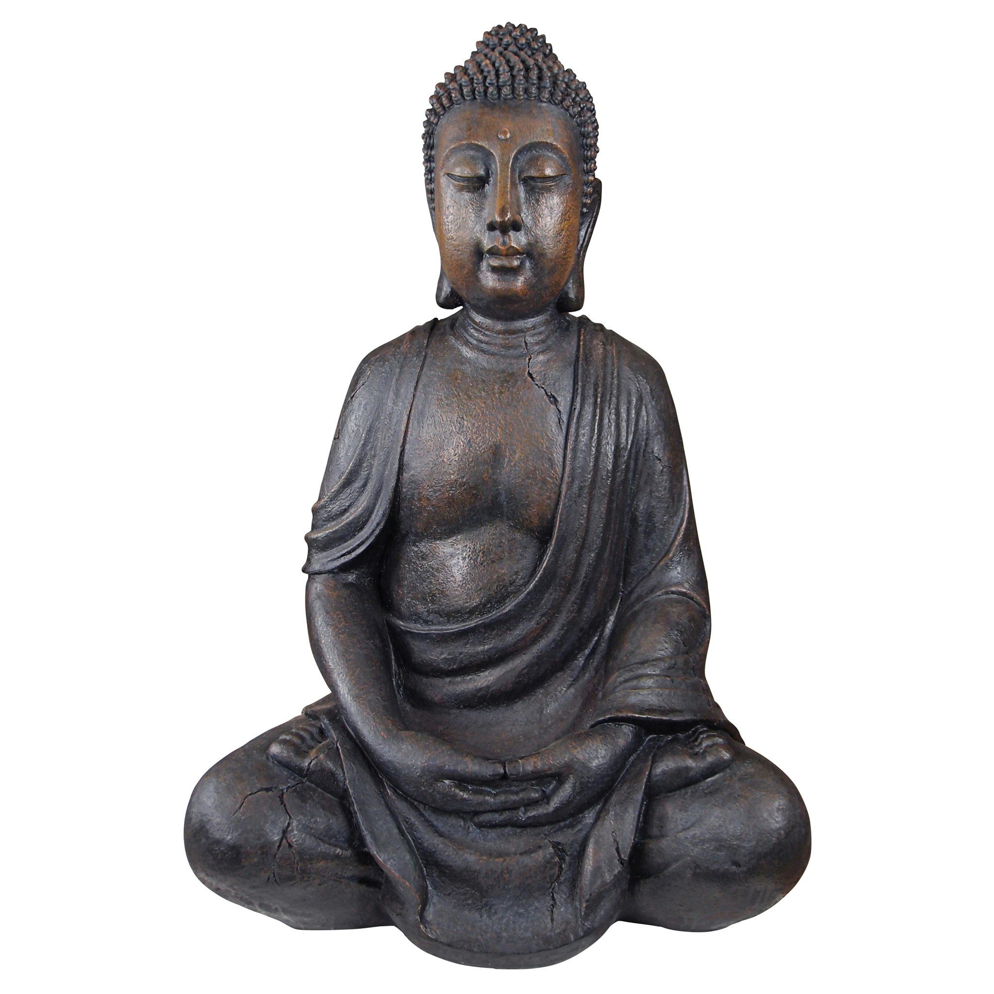 Toscano Meditative Buddha of the Grand Temple - Basalt Finish, Large