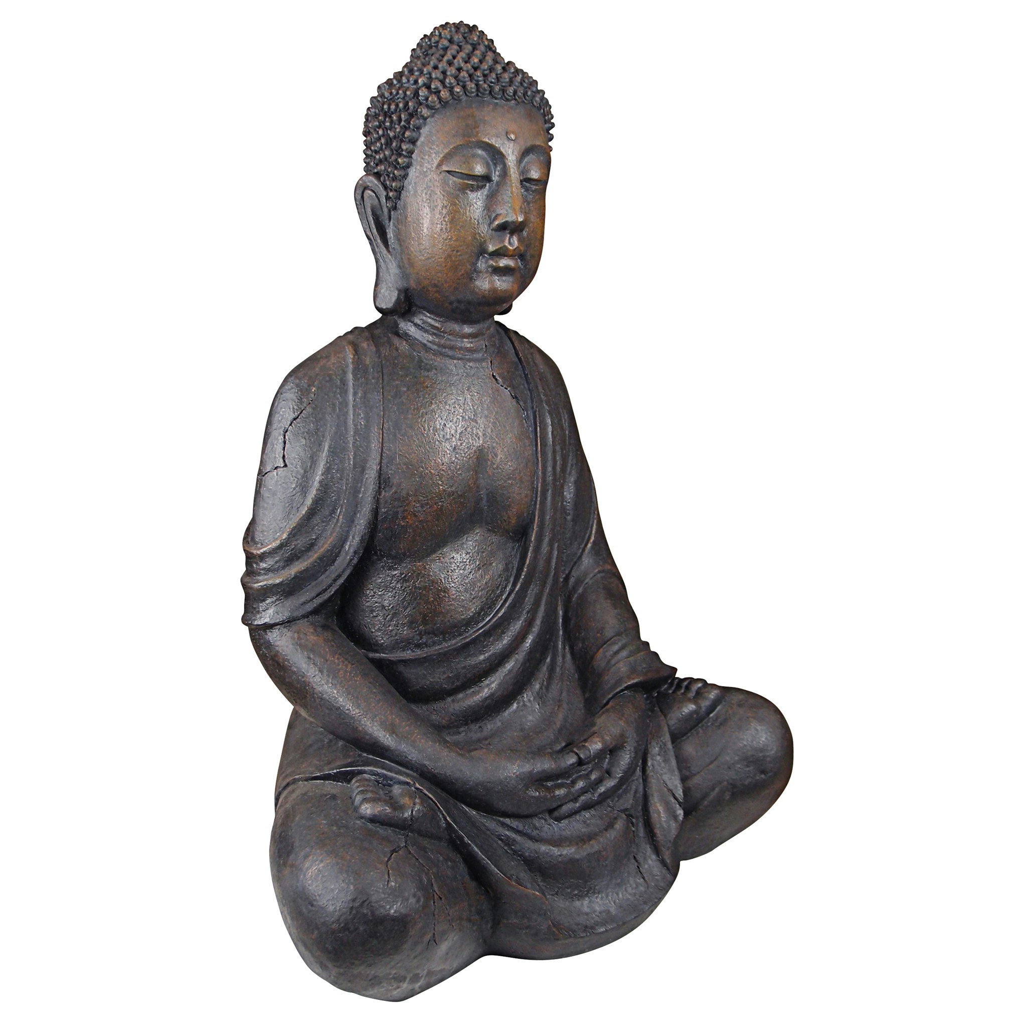 Toscano Meditative Buddha of the Grand Temple - Basalt Finish, Large