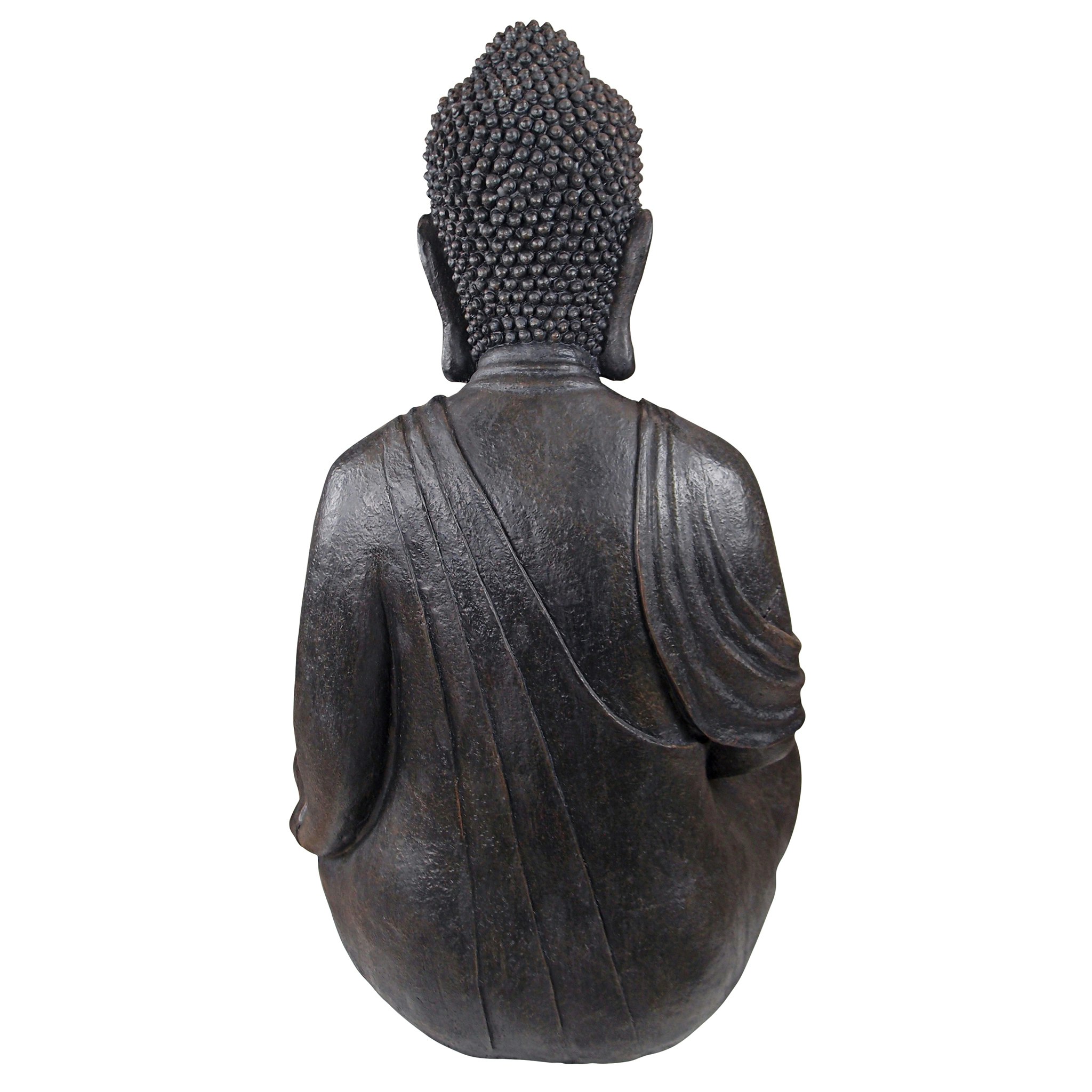 Toscano Meditative Buddha of the Grand Temple - Basalt Finish, Large