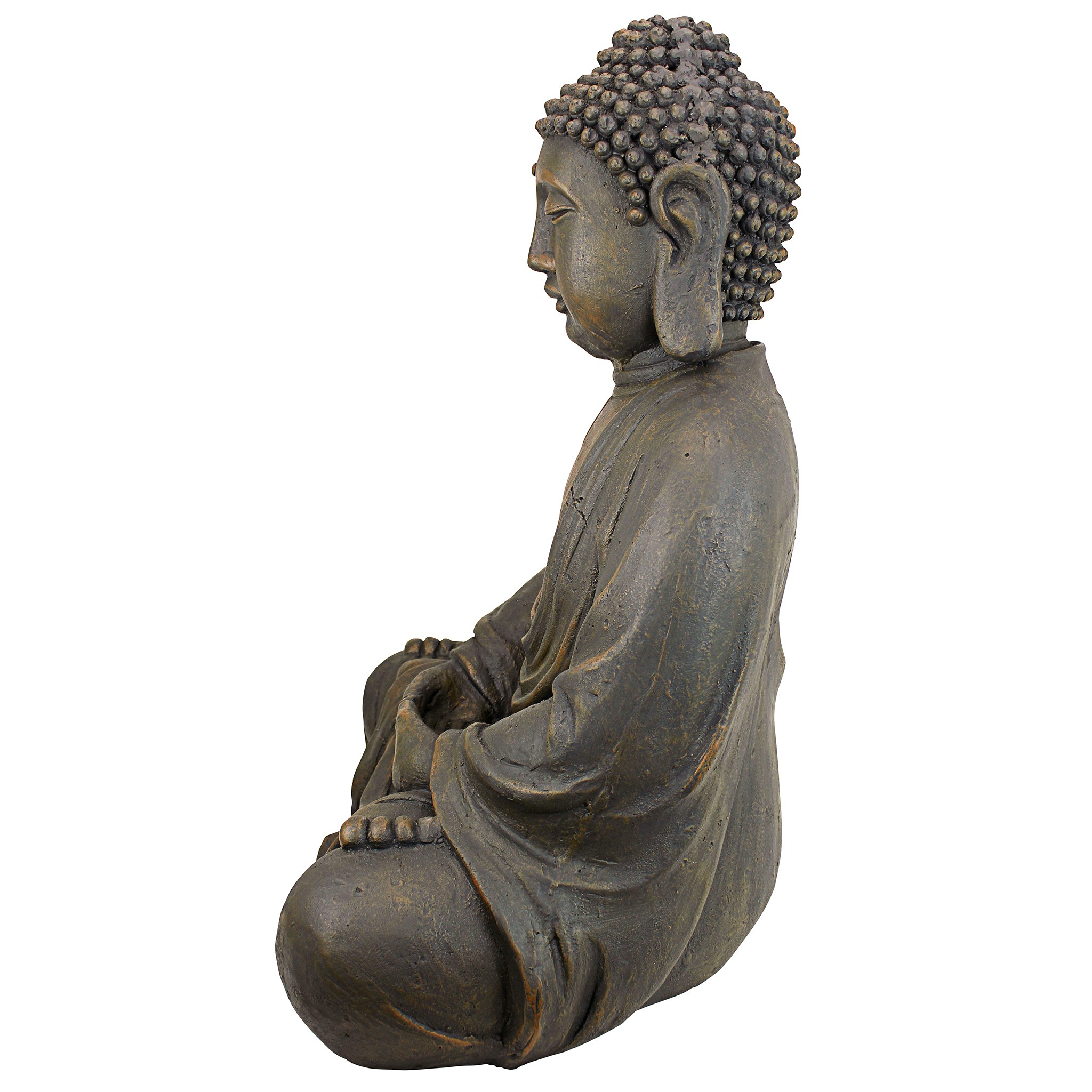 Toscano Meditative Buddha of the Grand Temple - Basalt Finish, Medium