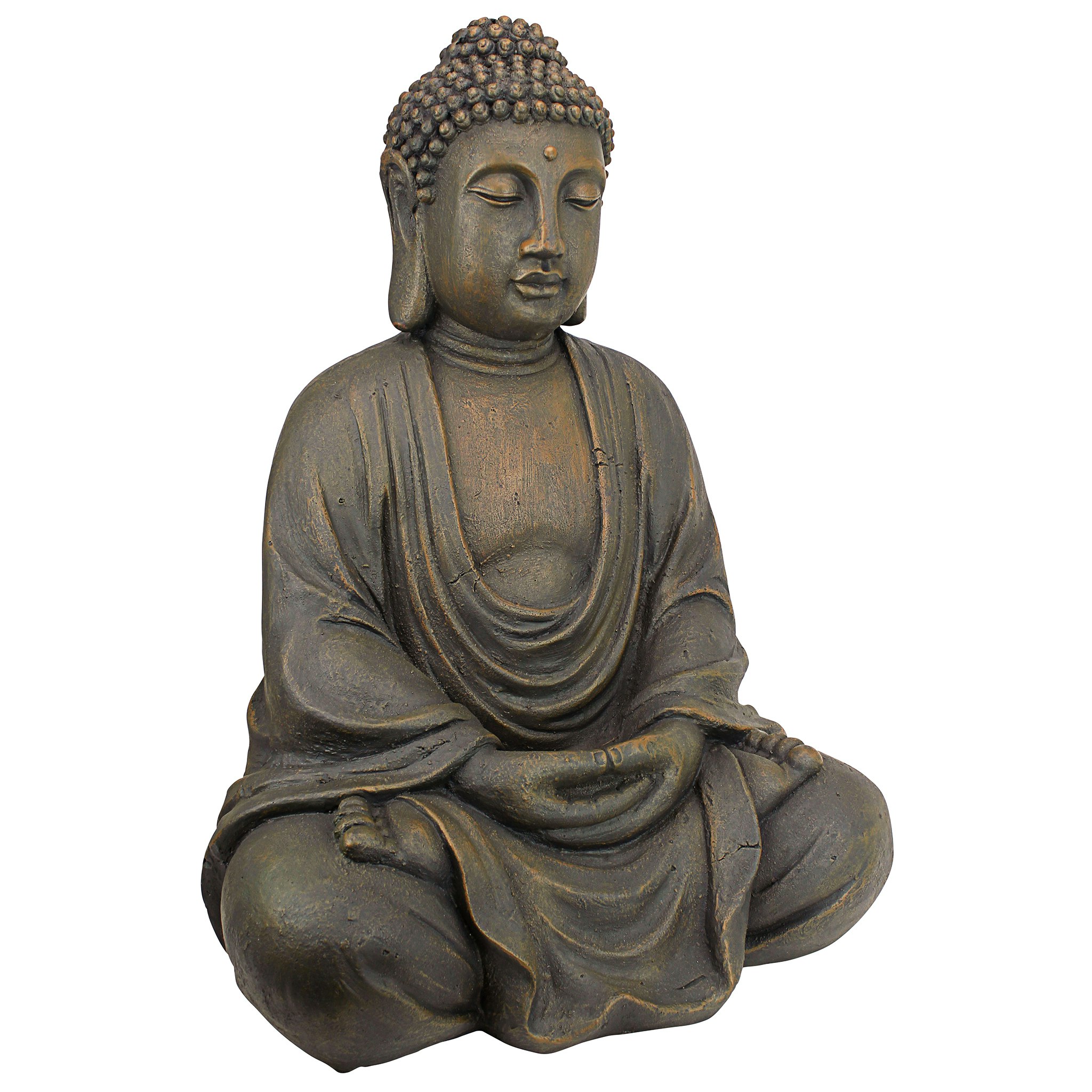 Toscano Meditative Buddha of the Grand Temple - Basalt Finish, Medium