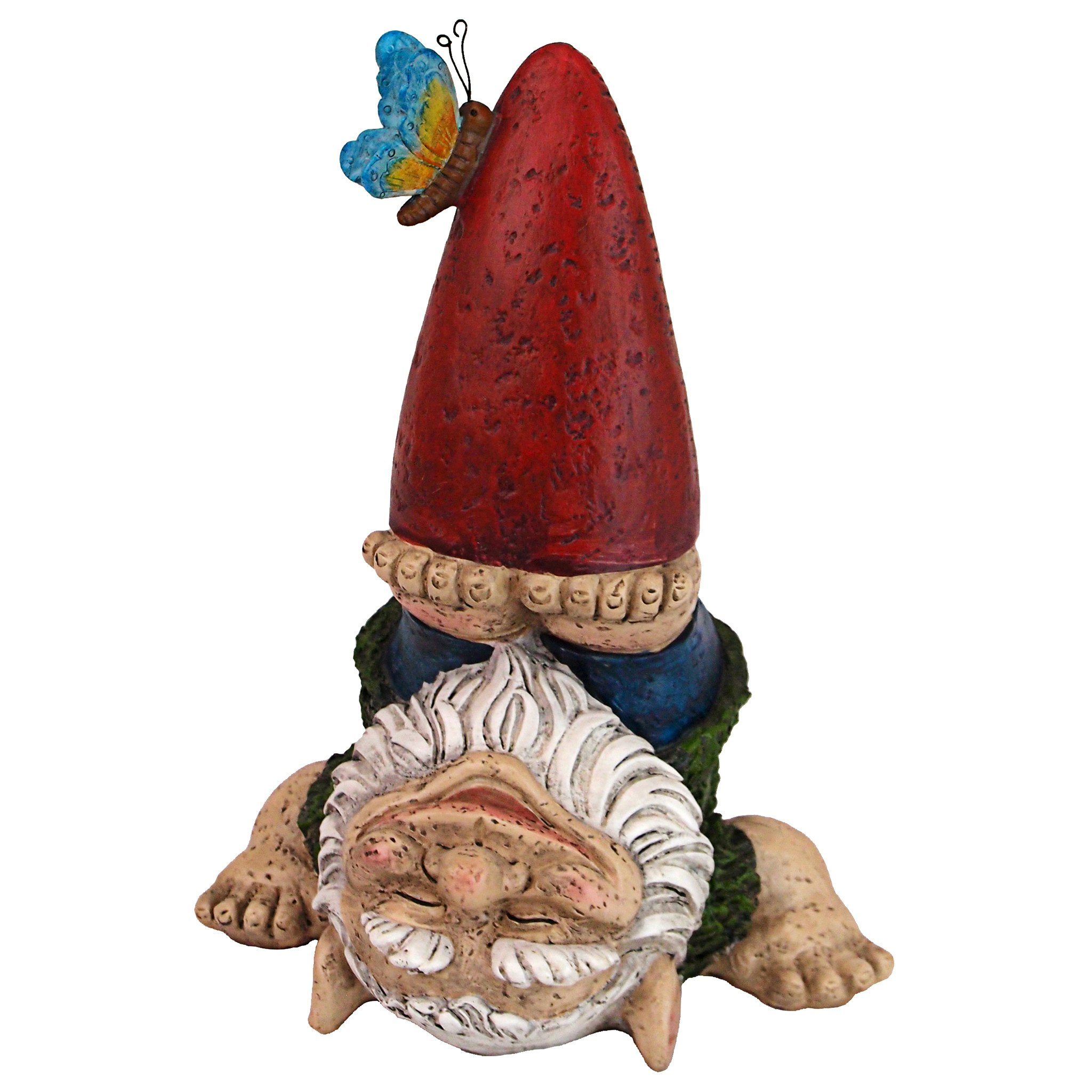 Toscano - Topsy-Turvy Theo Garden Gnome Statue