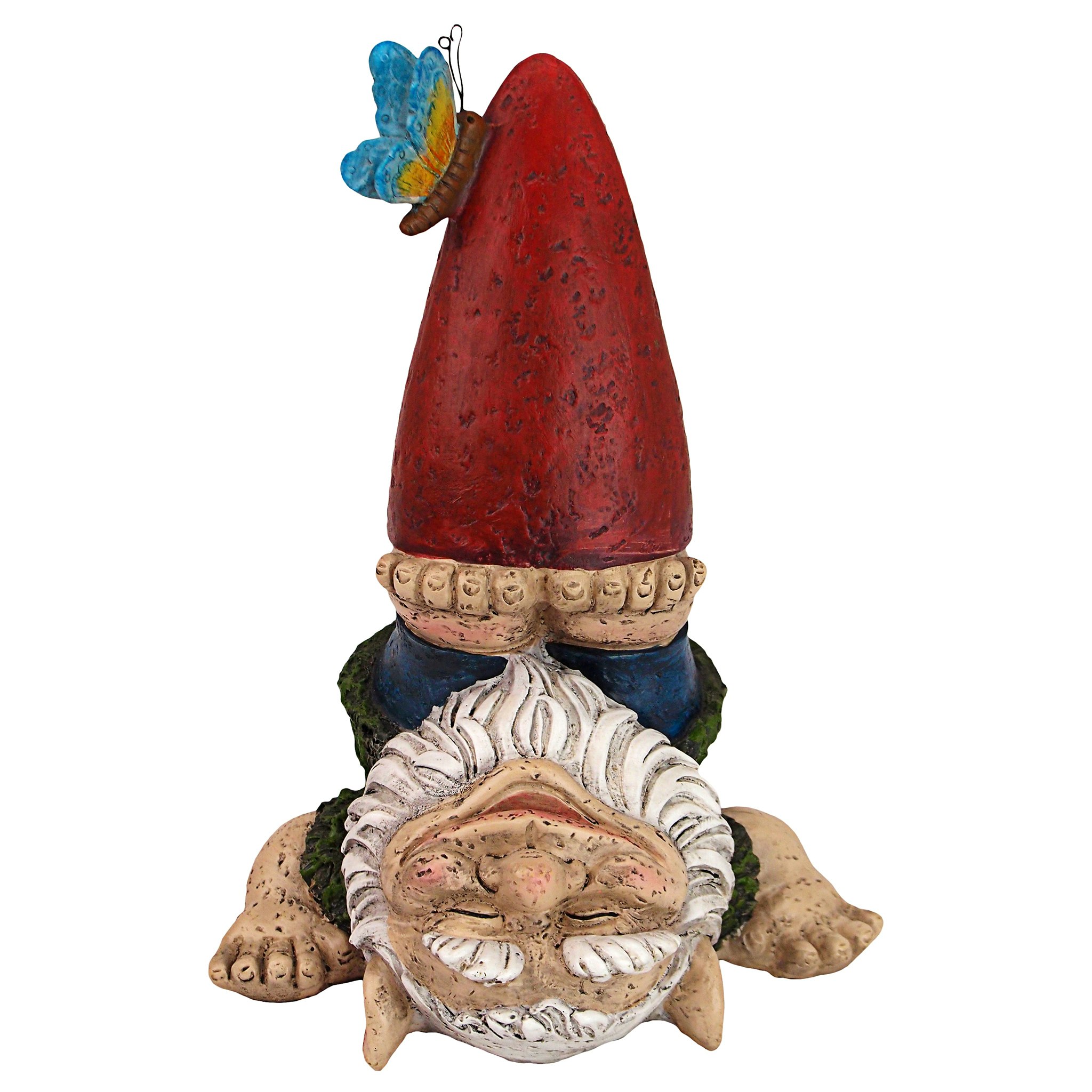 Toscano - Topsy-Turvy Theo Garden Gnome Statue