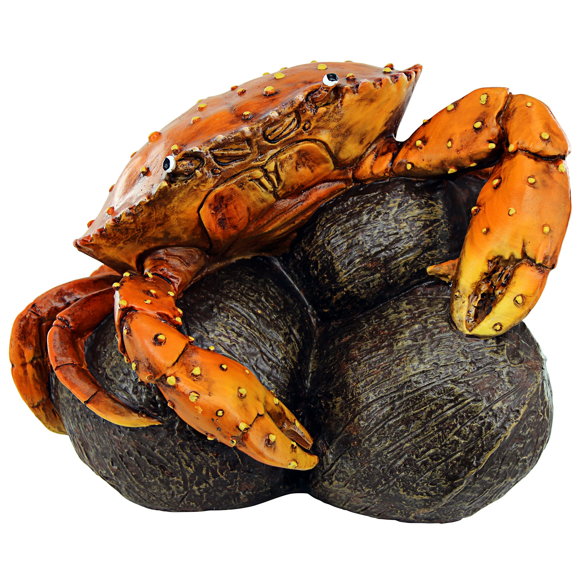 Toscano - Coastal Crab Hard Nut to Crack Garden Statue