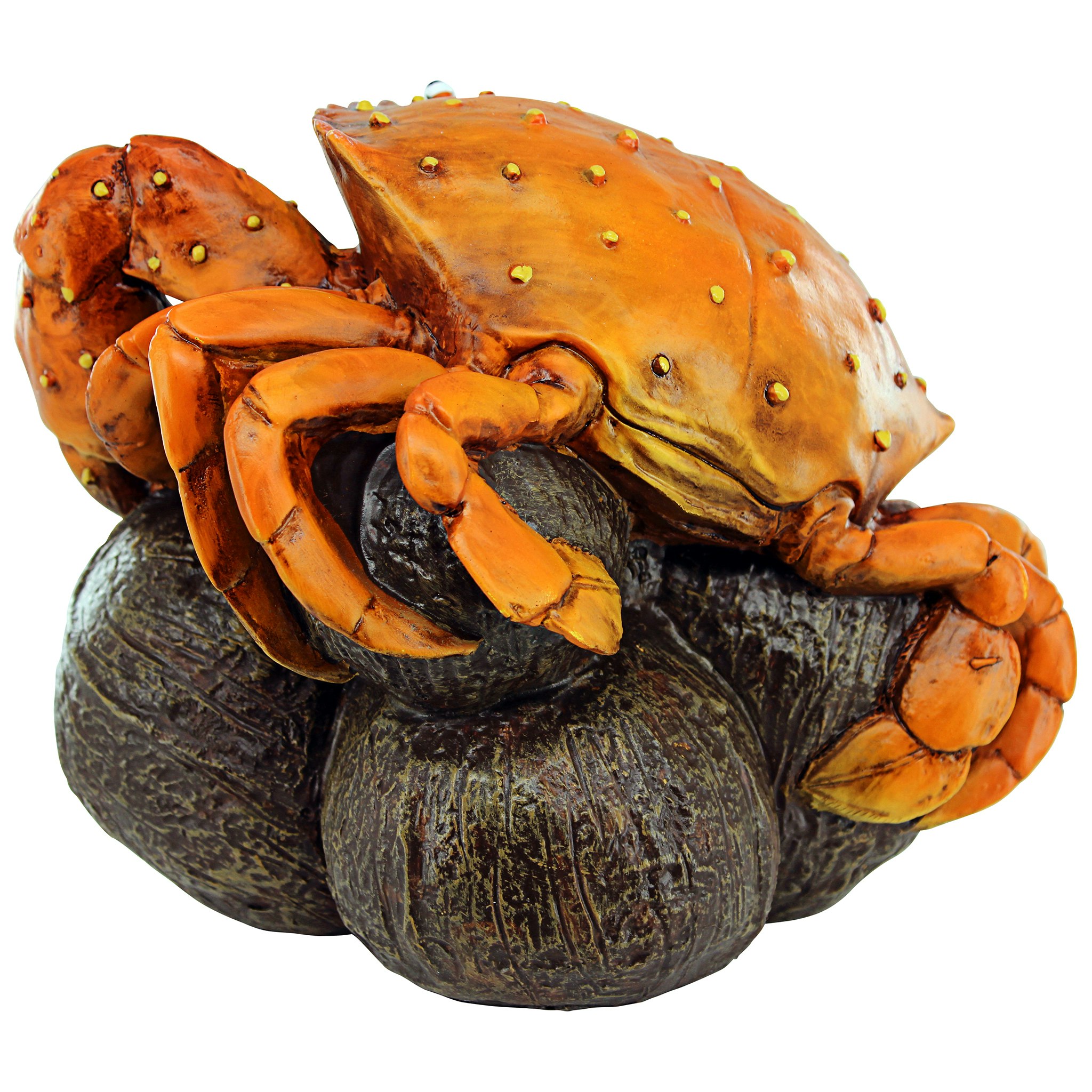 Toscano - Coastal Crab Hard Nut to Crack Garden Statue