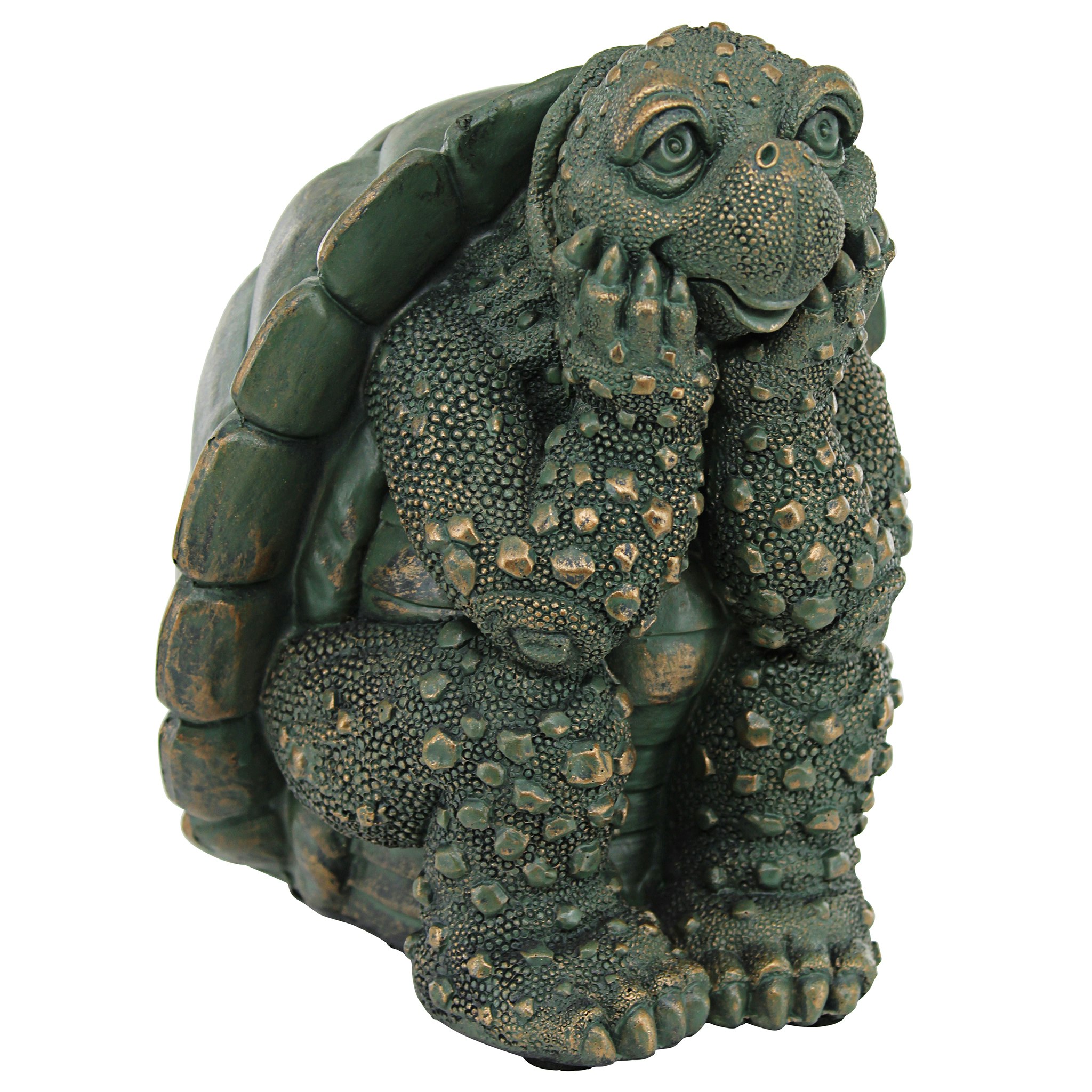 Toscano - The Thinker Turtle Garden Statue