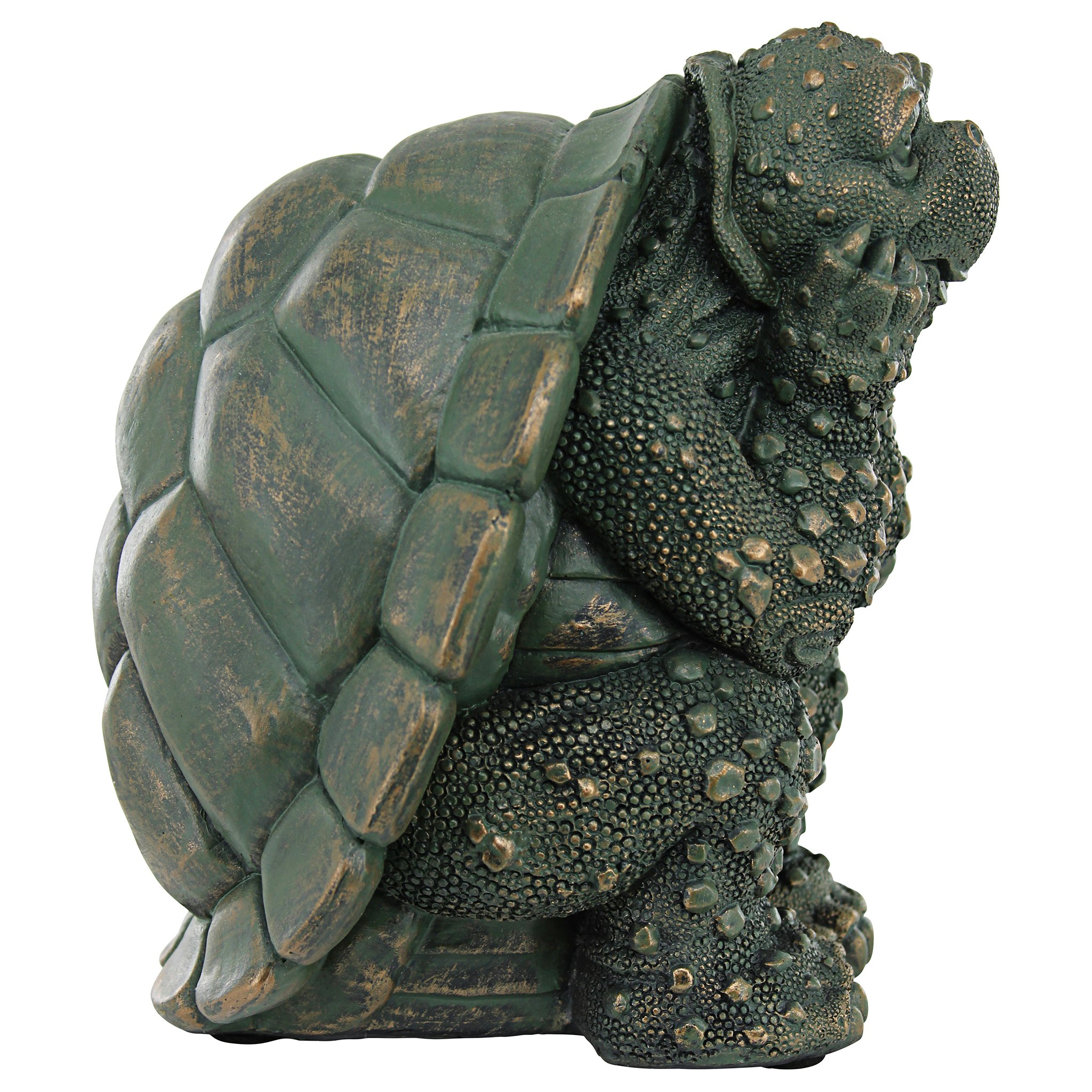 Toscano - The Thinker Turtle Garden Statue