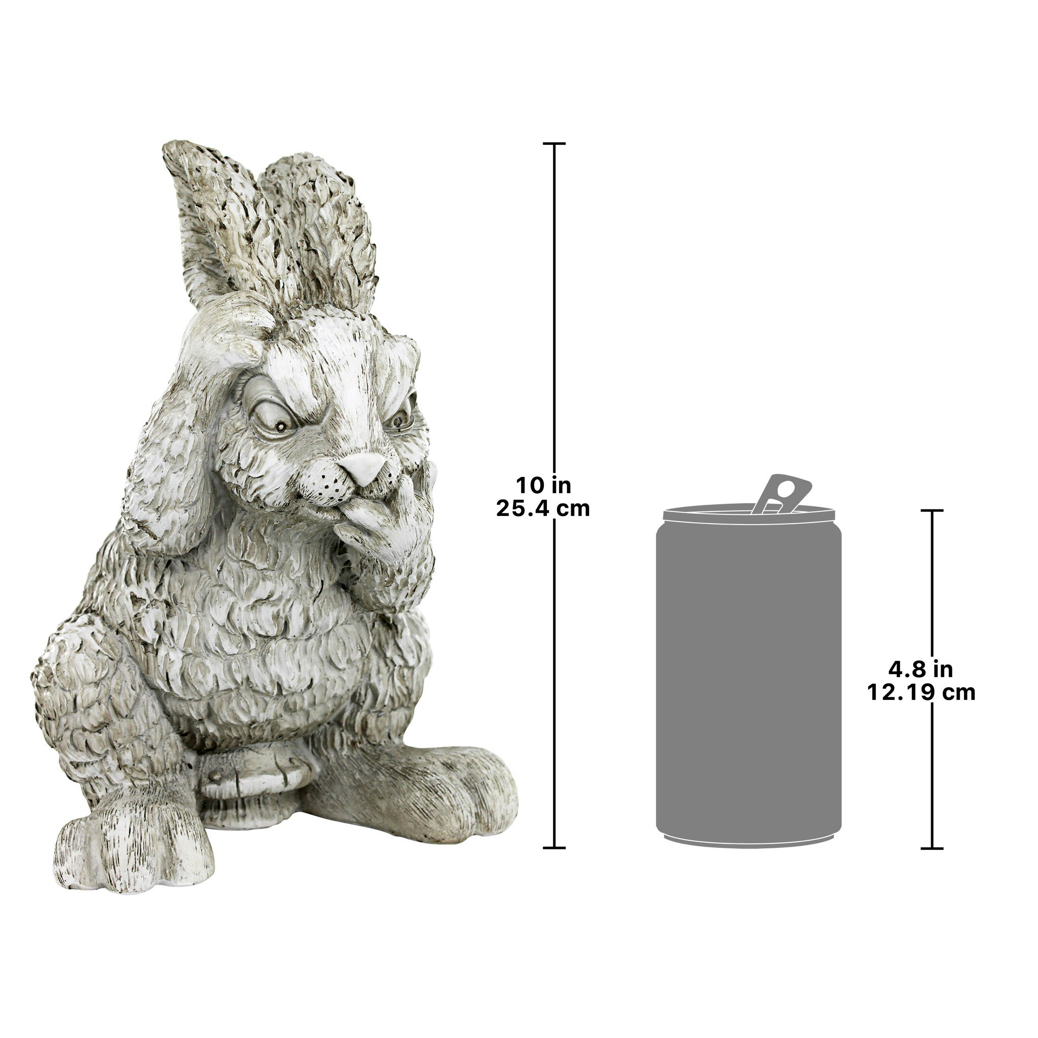 Toscano - Clem the Confused Bunny Rabbit Garden Statue