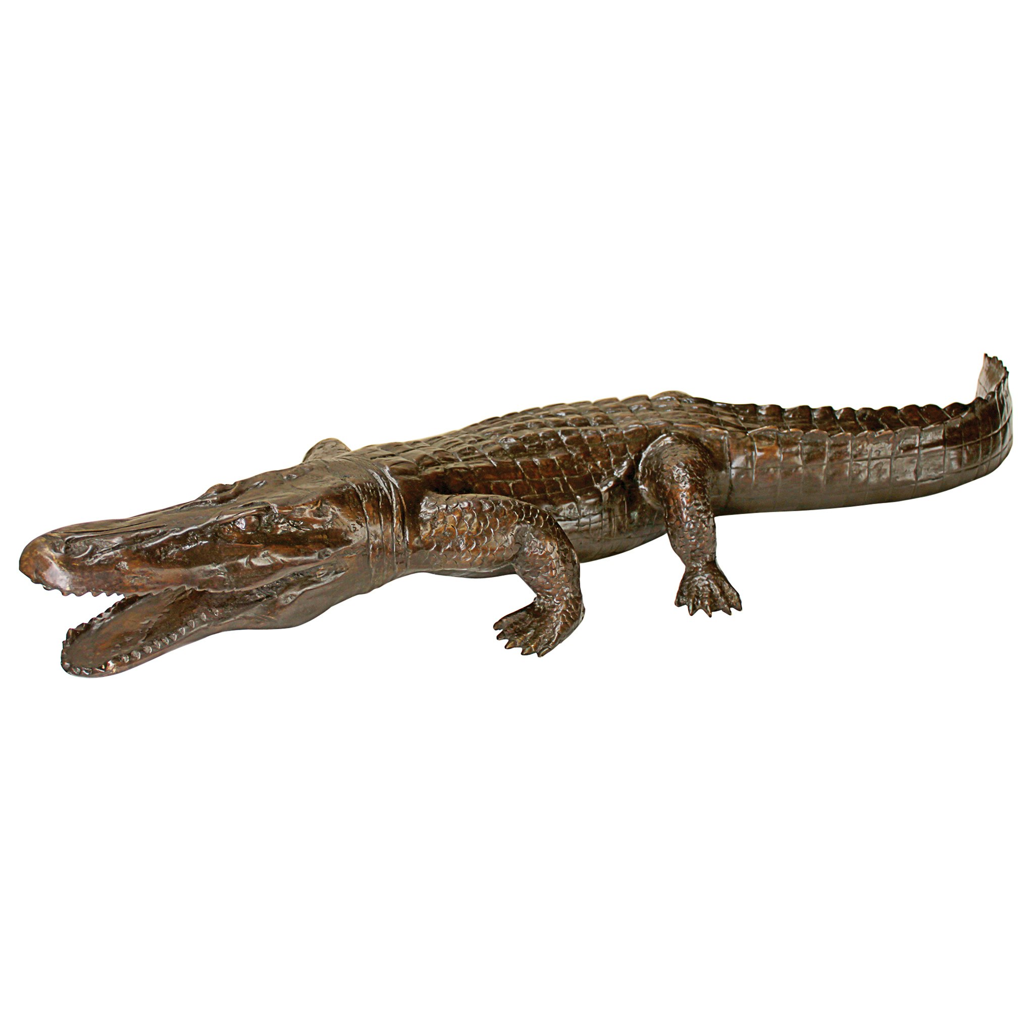 Toscano Prowling Garden Statue - Alligator