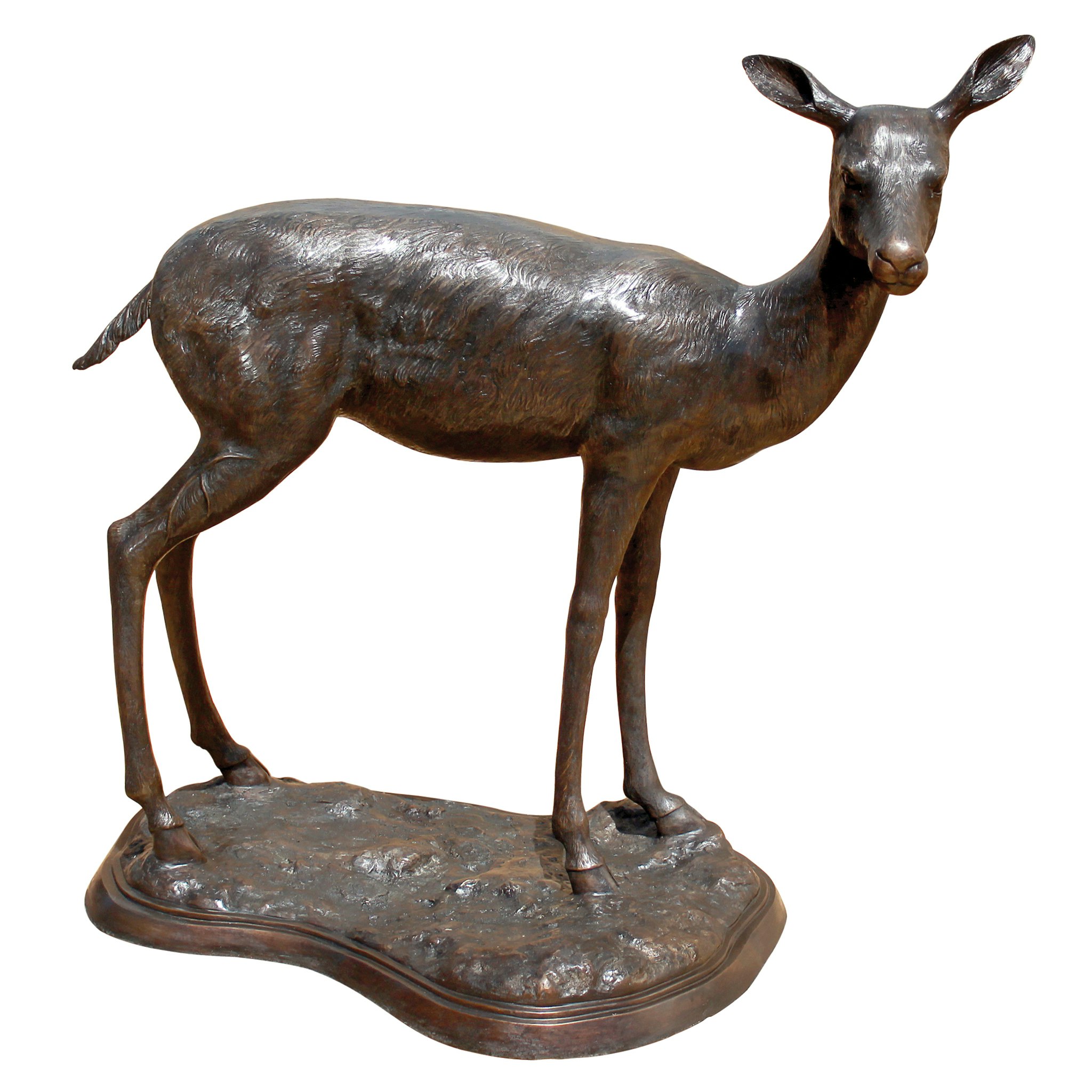 Toscano - Standing Mother Doe Deer Garden Statue