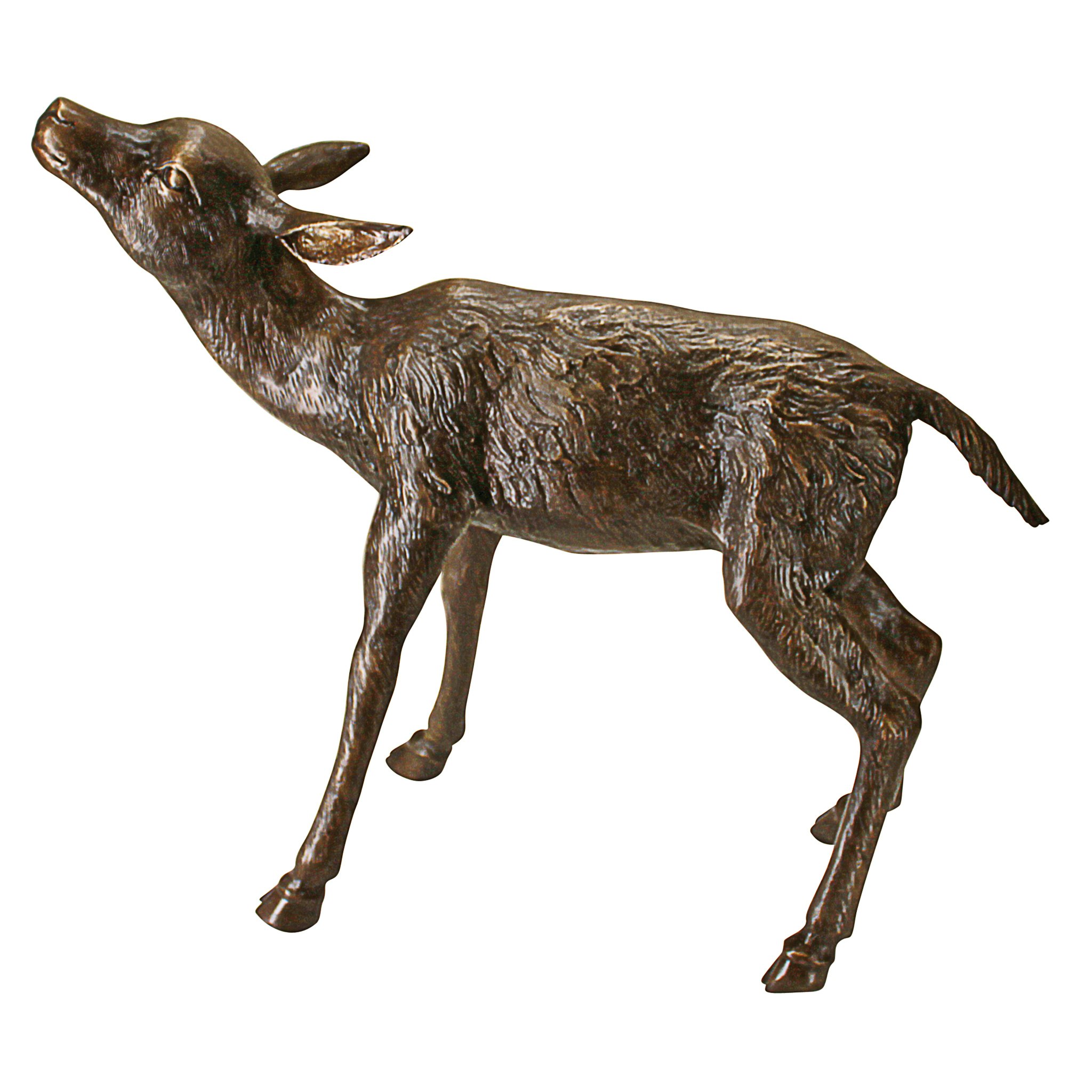 Toscano - Standing Baby Fawn Deer Garden Statue