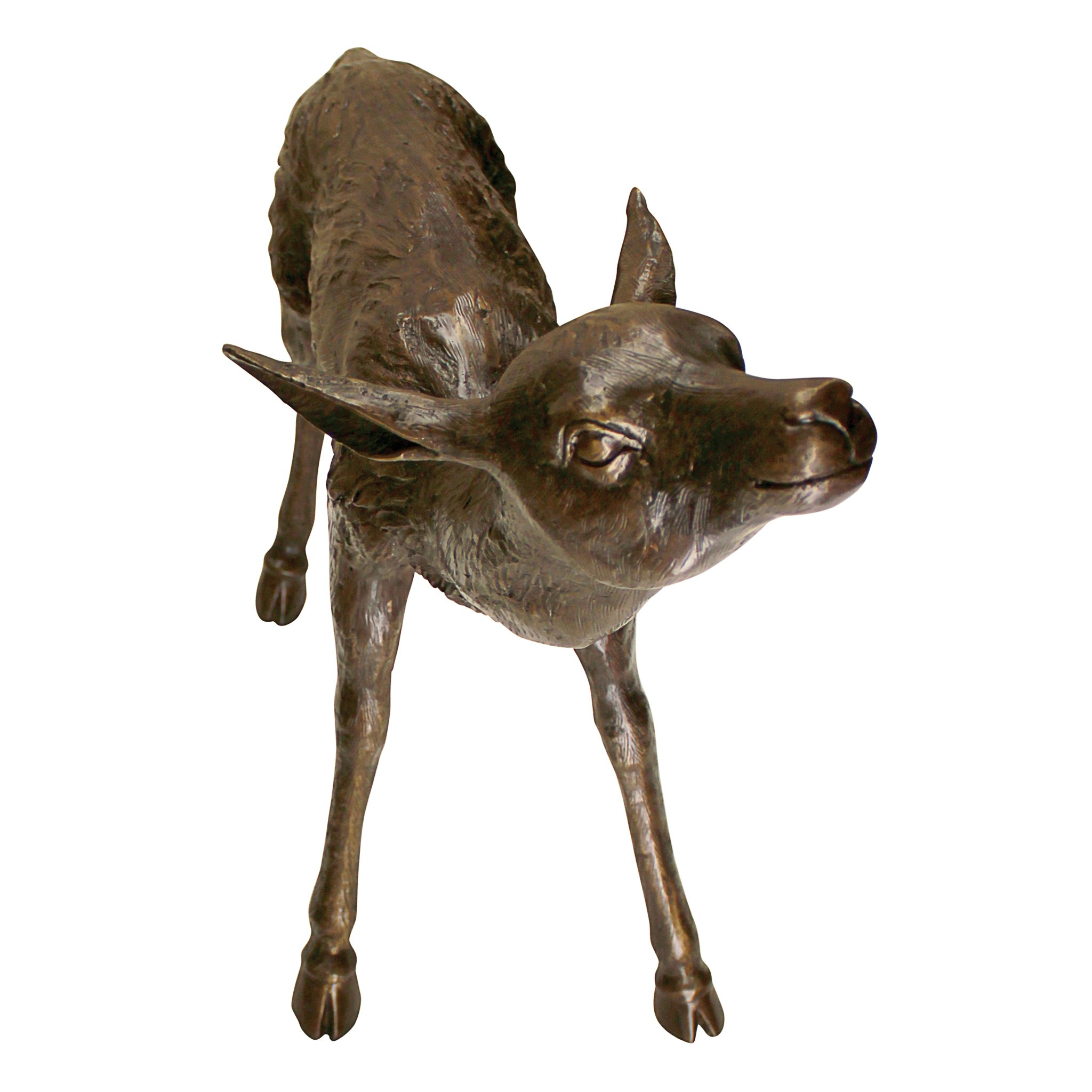 Toscano - Standing Baby Fawn Deer Garden Statue