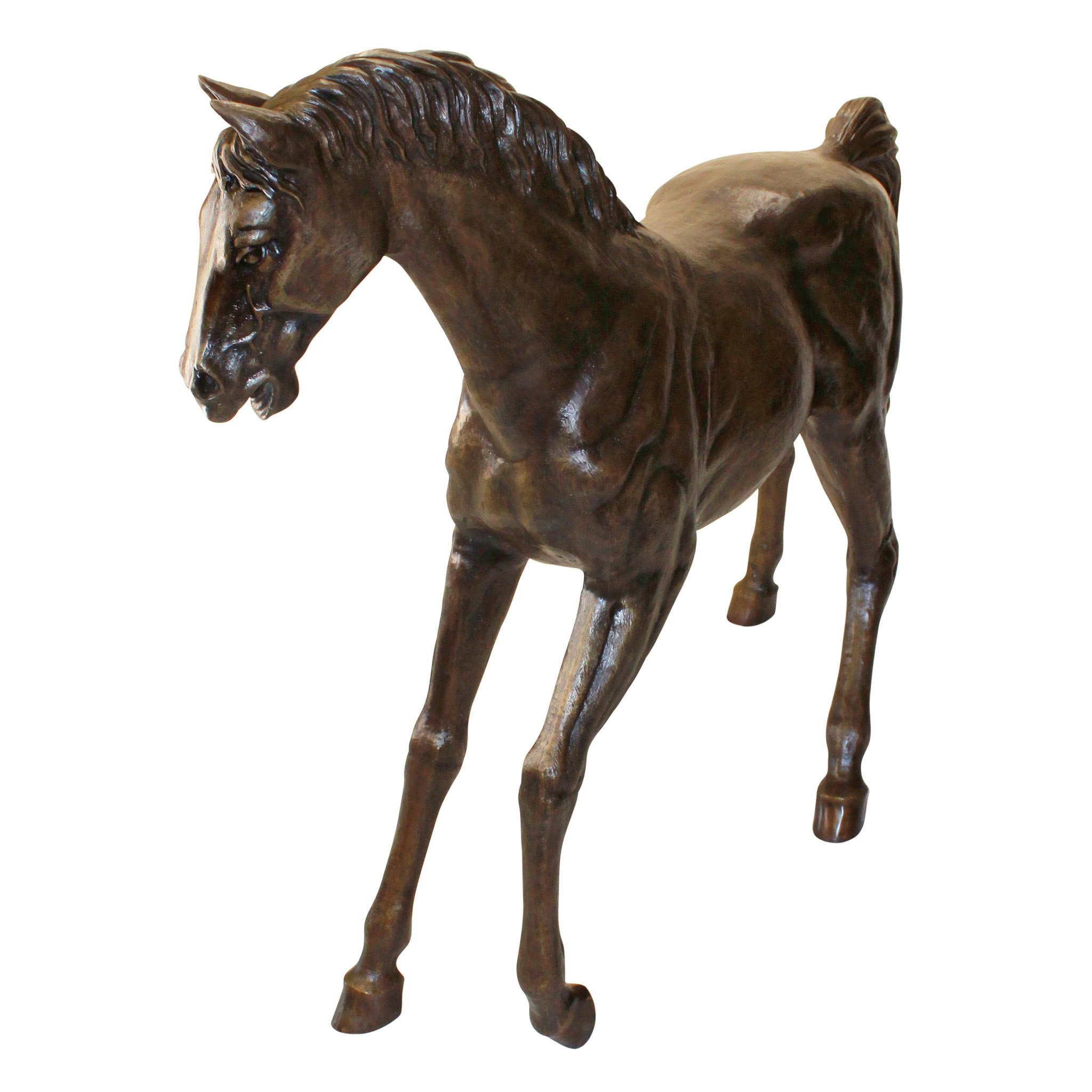 Toscano - Trotting Thoroughbred Horse Garden Statue