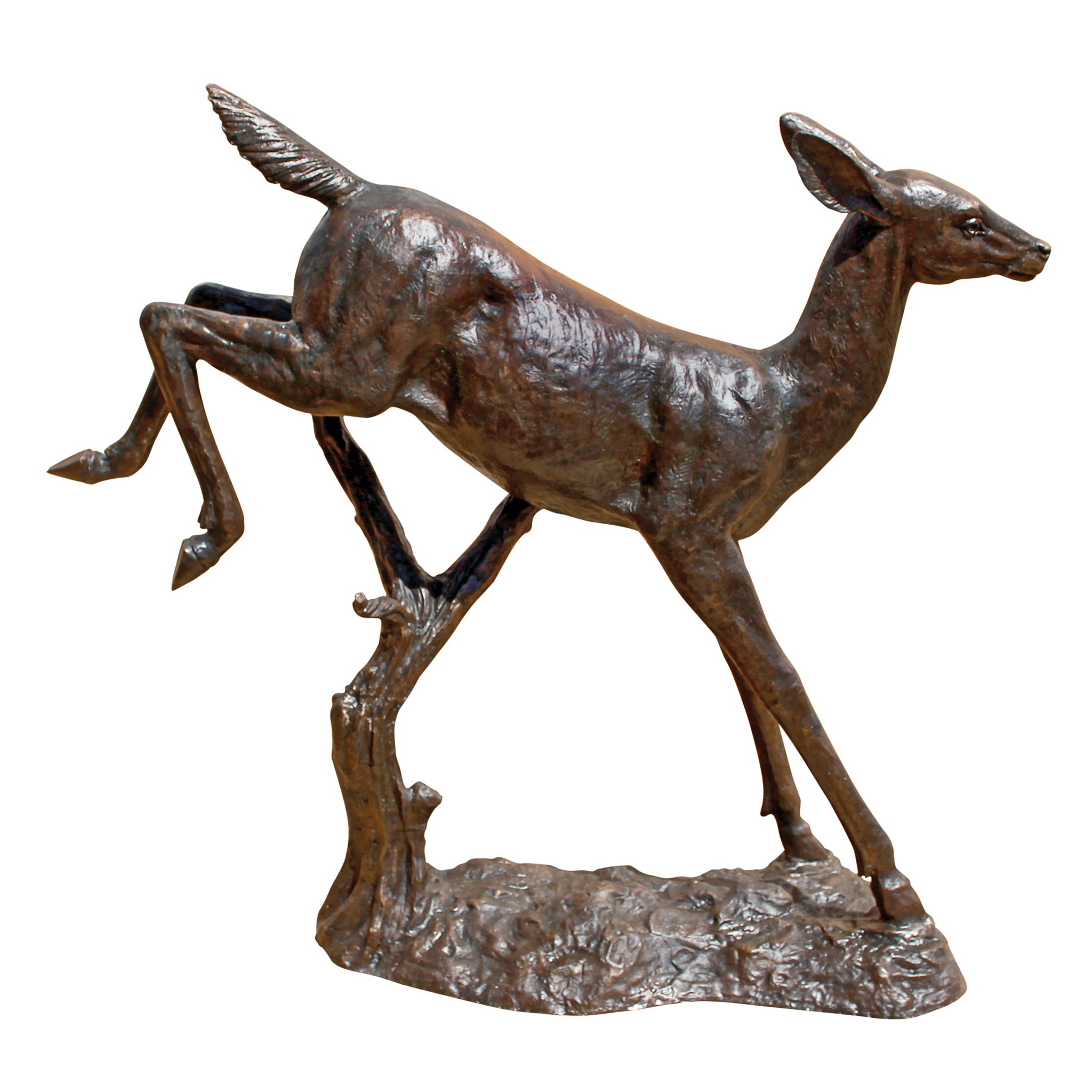 Toscano - Leaping Deer Garden Statue