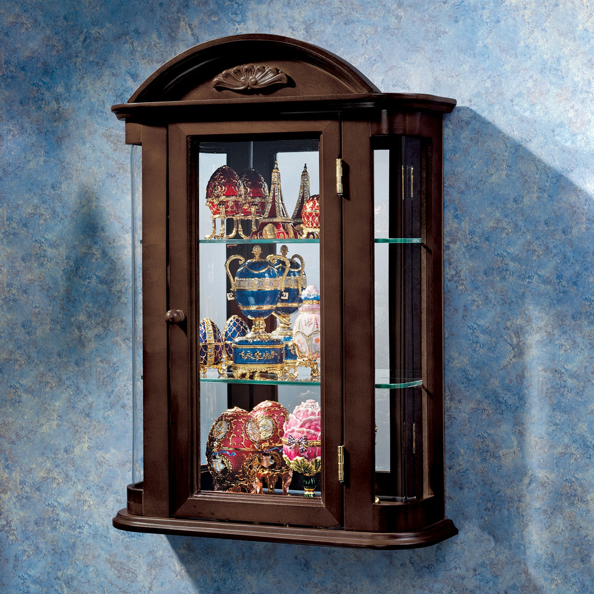 Toscano - Rosedale Hardwood Wall Curio Cabinet