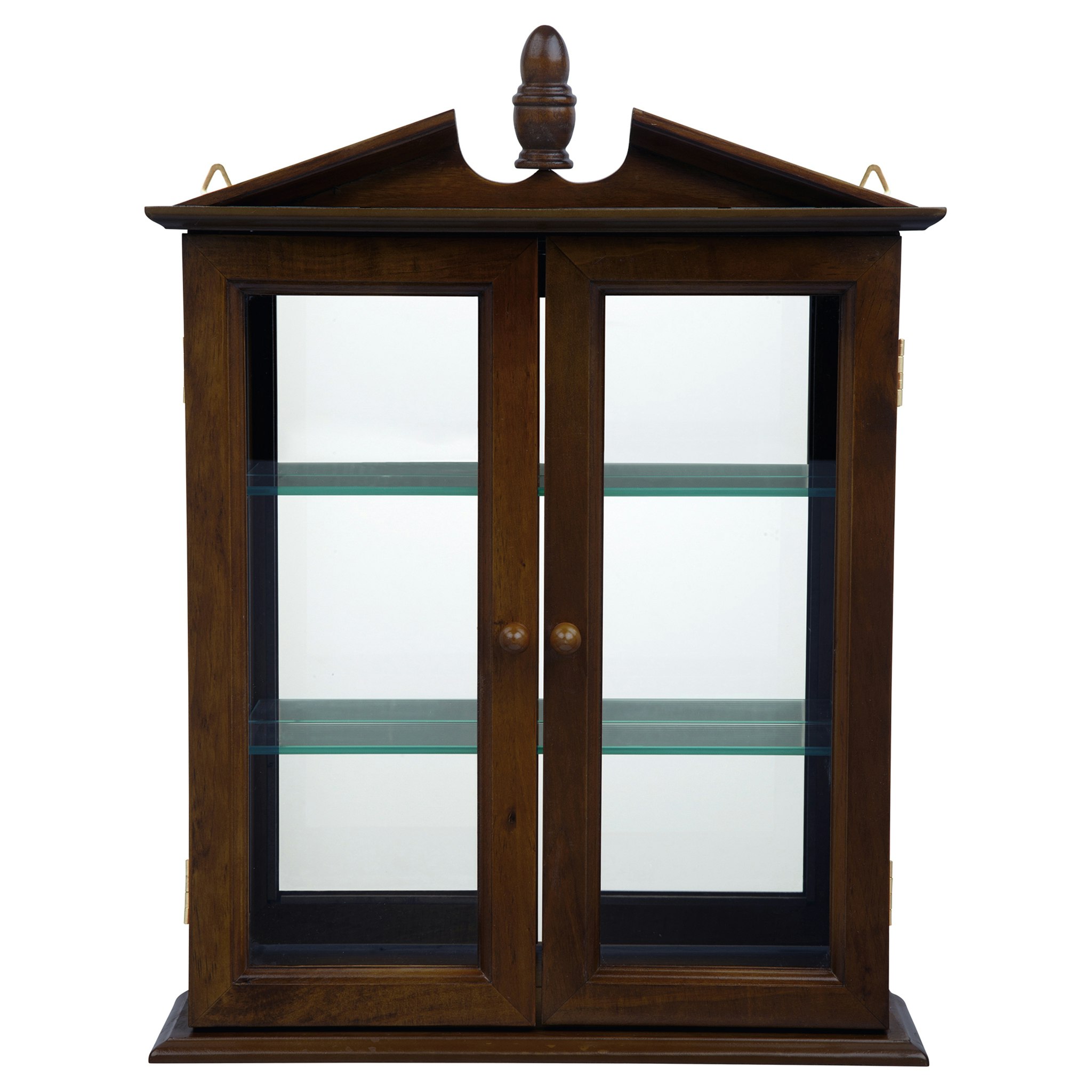 Toscano Amesbury Manor Wall Curio Cabinet - Walnut