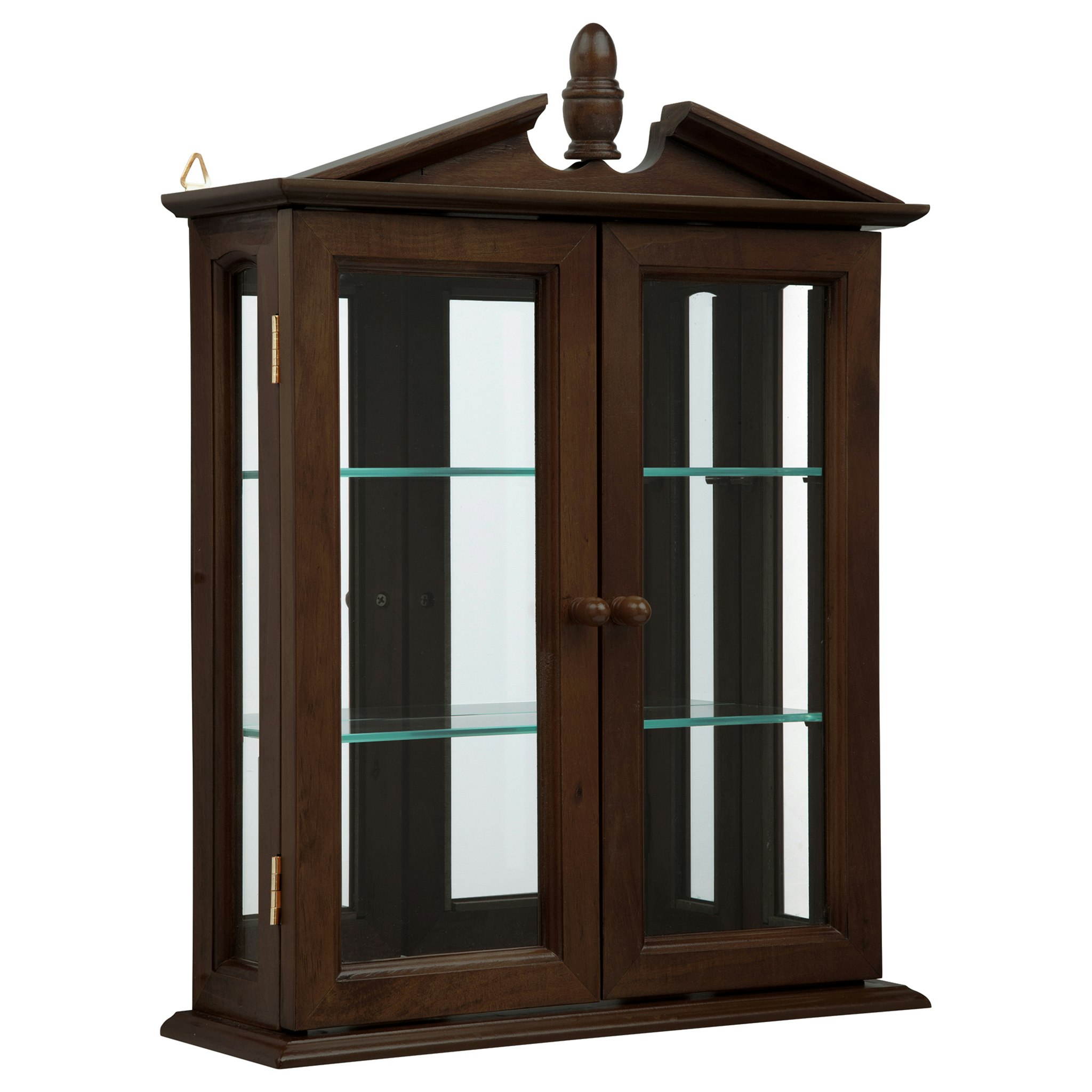 Toscano Amesbury Manor Wall Curio Cabinet - Walnut