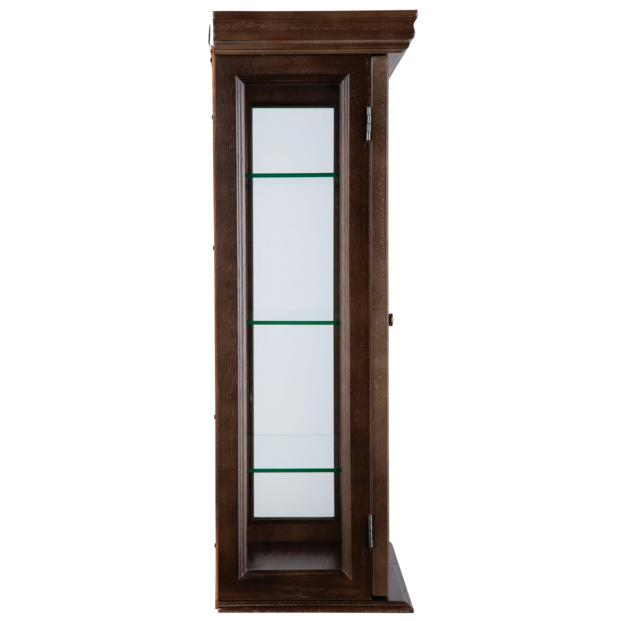 Toscano - Country Tuscan Wall Curio Cabinet in Walnut