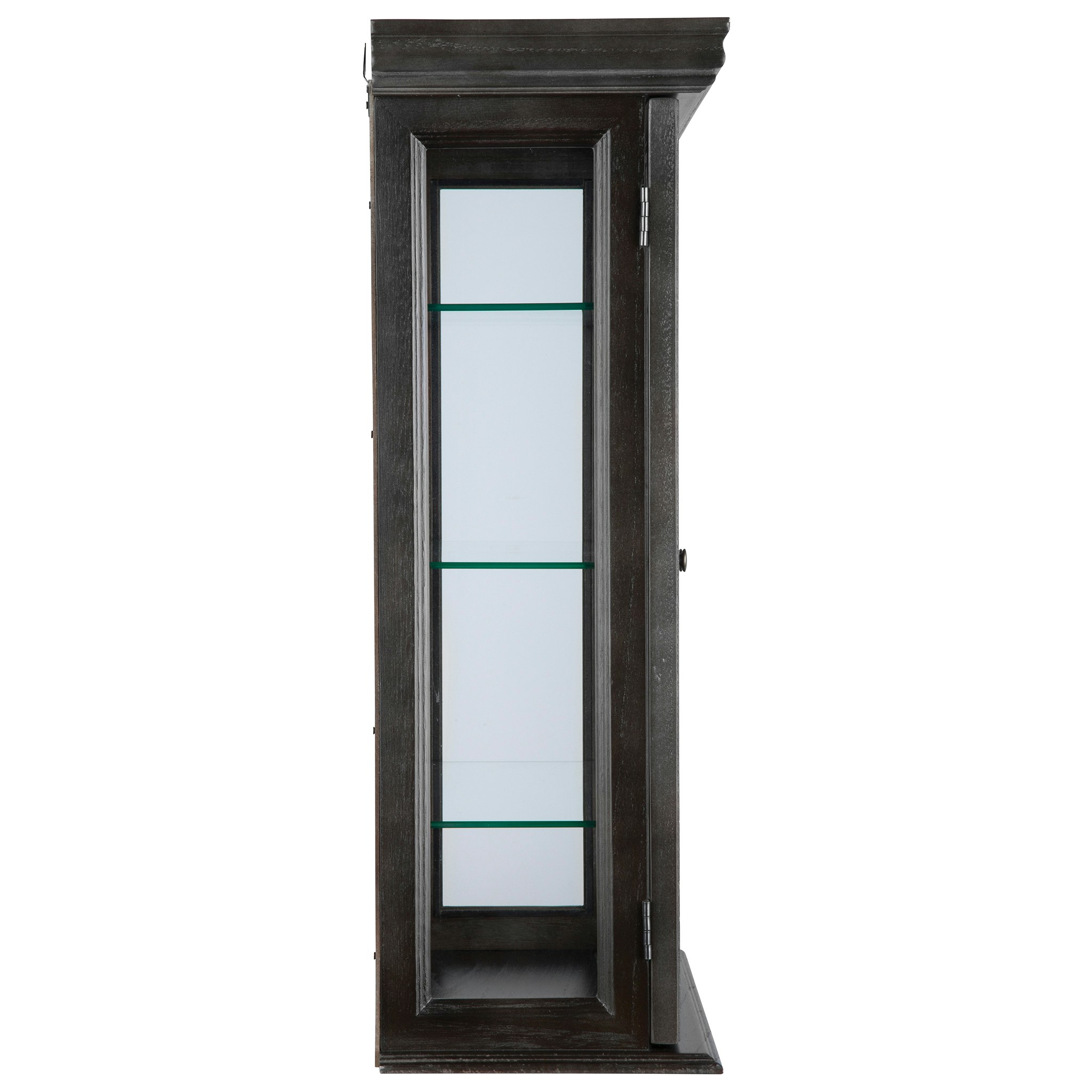 Toscano Country Tuscan Wall Curio Cabinet - Ebony