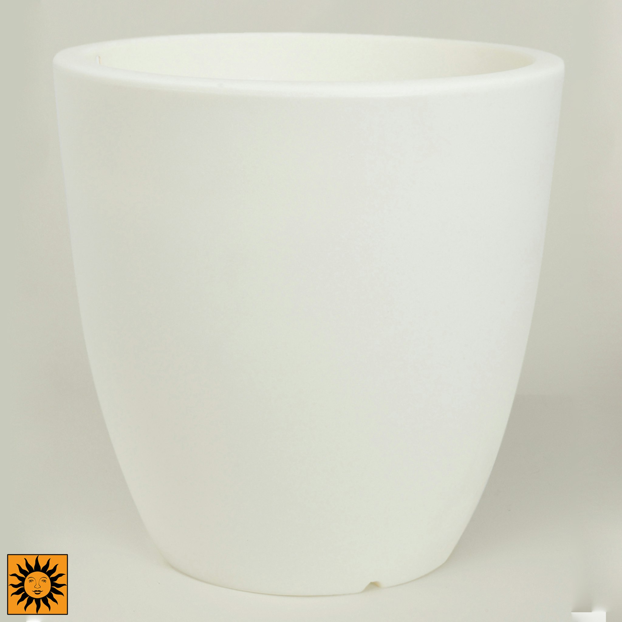 Toscano Glow in the Dark 19" Planter Urn — White