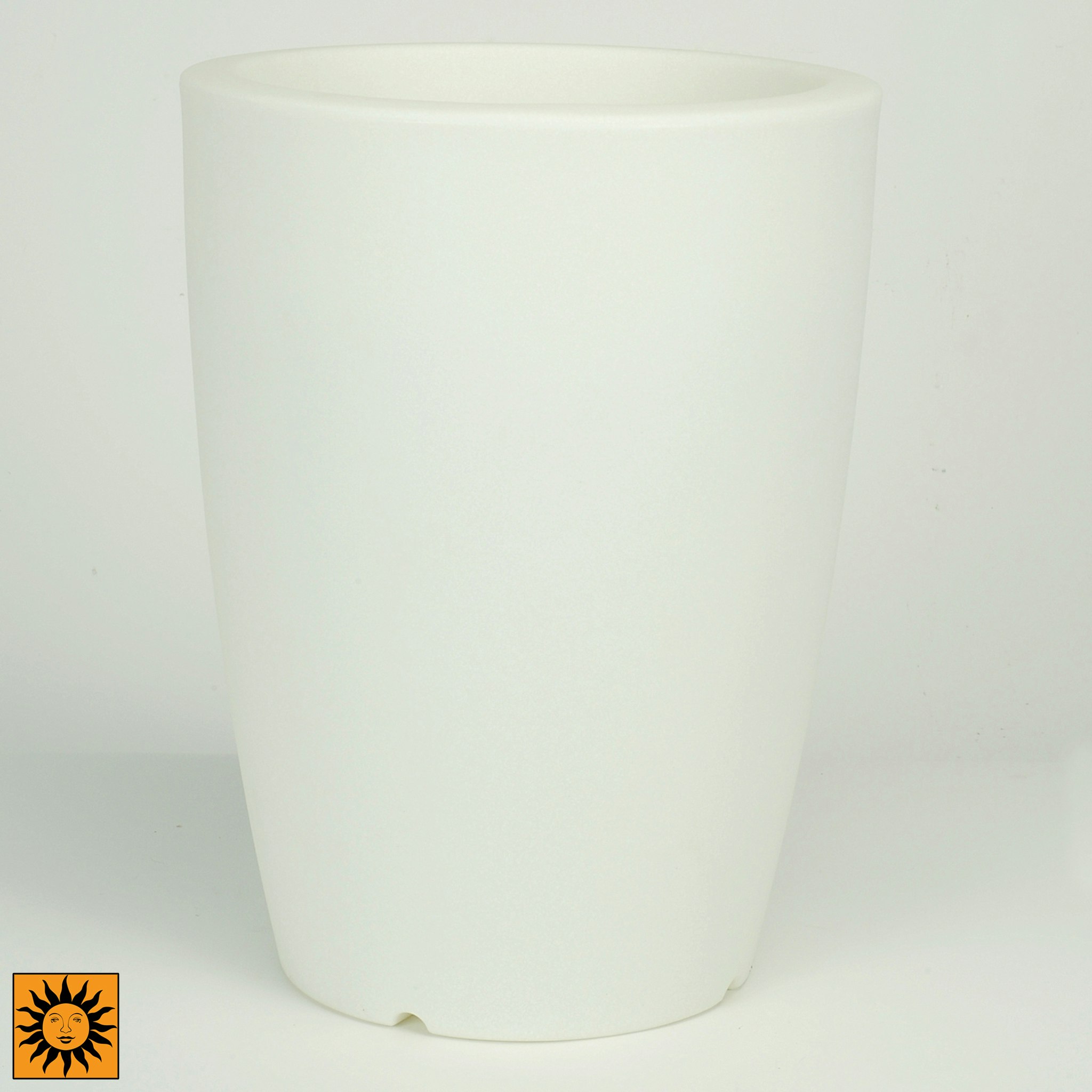 Toscano Glow in the Dark 14" Planter Urn - White